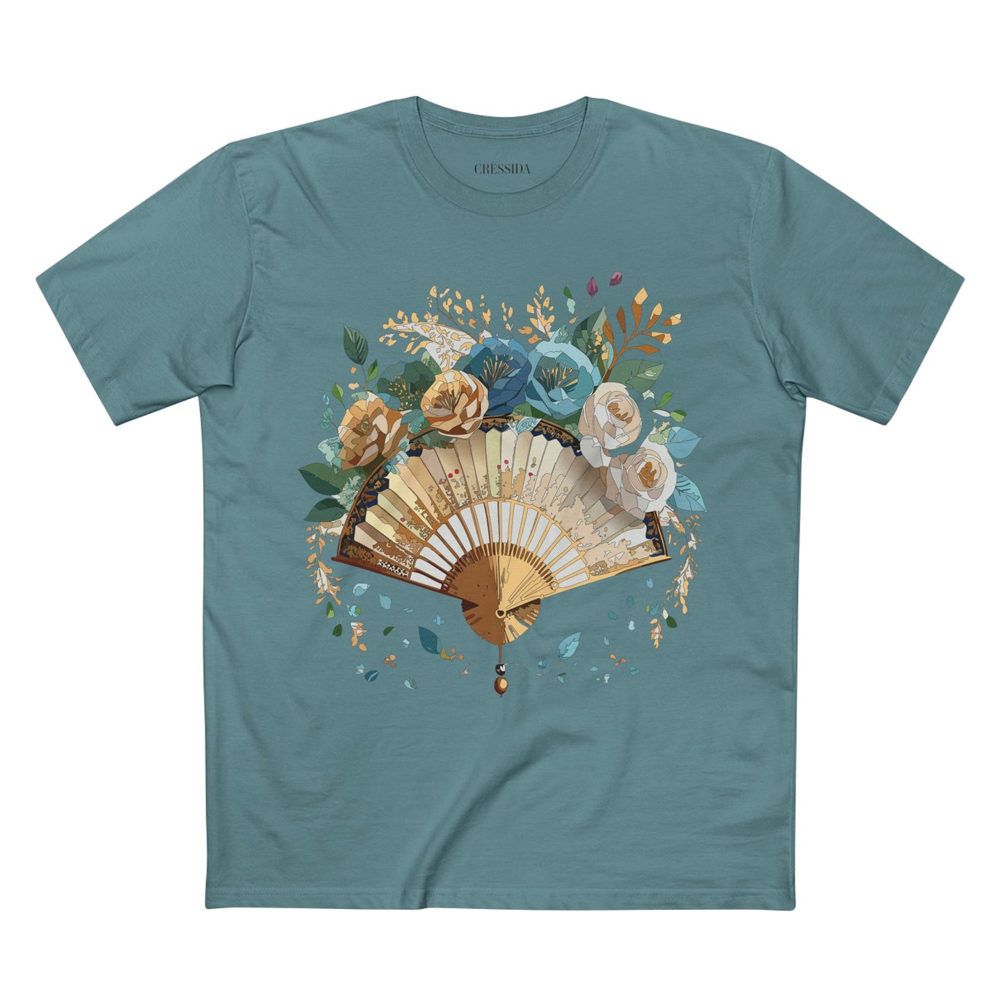 Fan shirt, Shirt with Fan, Tee Shirt with Antique Fan
