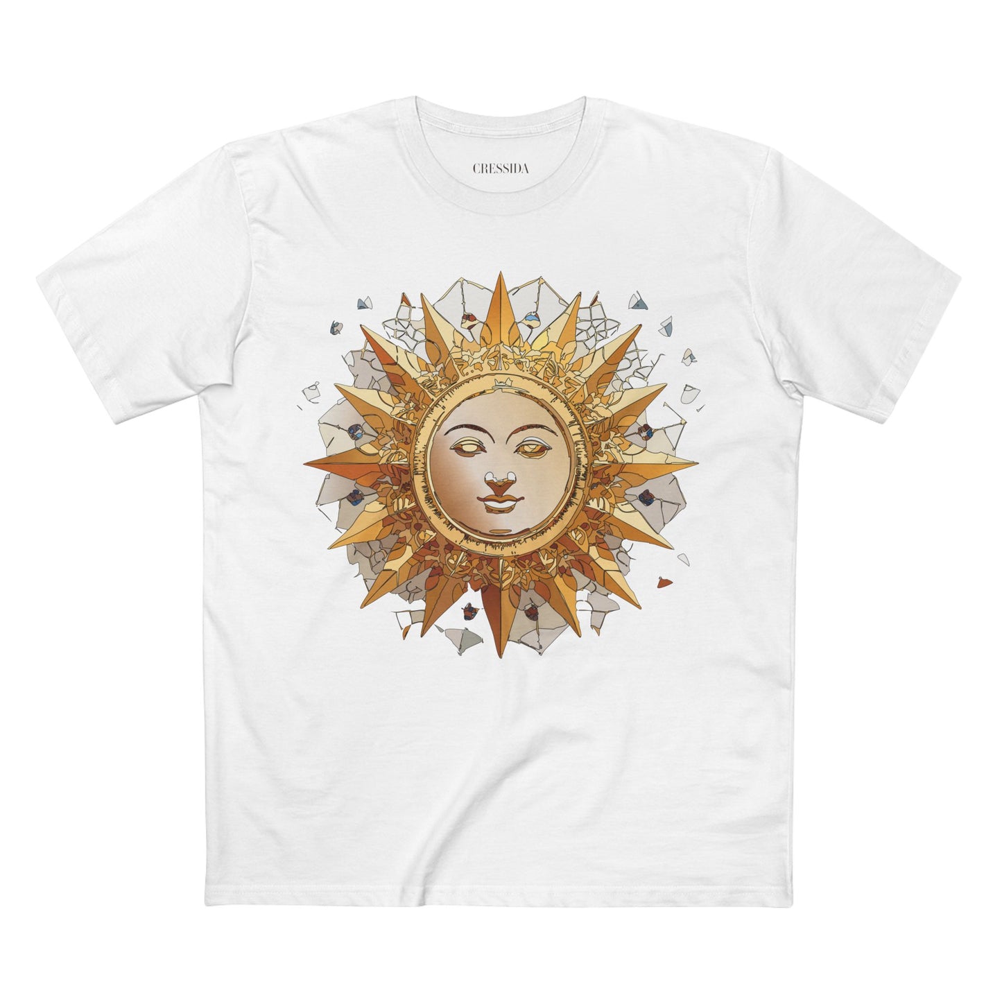 Sun Shirt, Shirt with Sun, Tee Shirt with Gold Sun