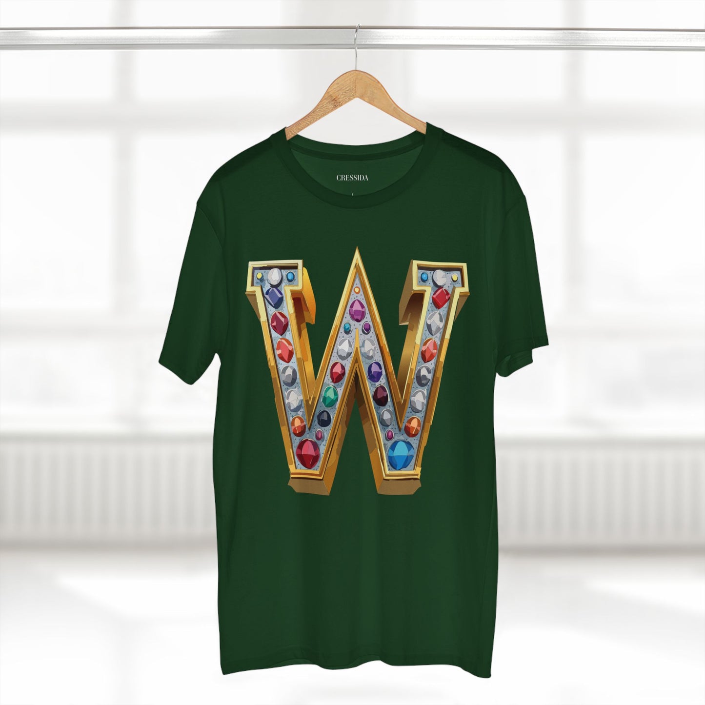 Letter Shirt, Shirt with Letters, Tee Shirt with Gold Letters