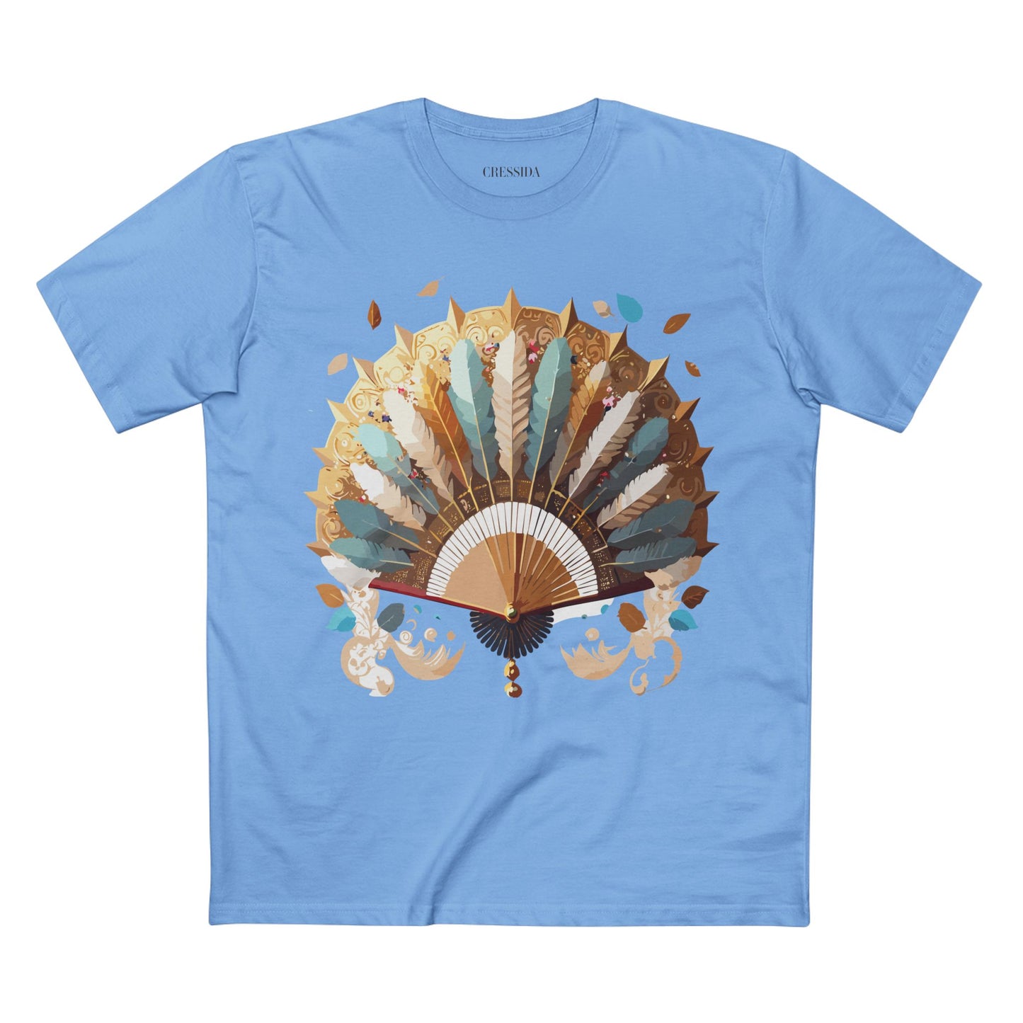 Fan shirt, Shirt with Fan, Tee Shirt with Antique Fan