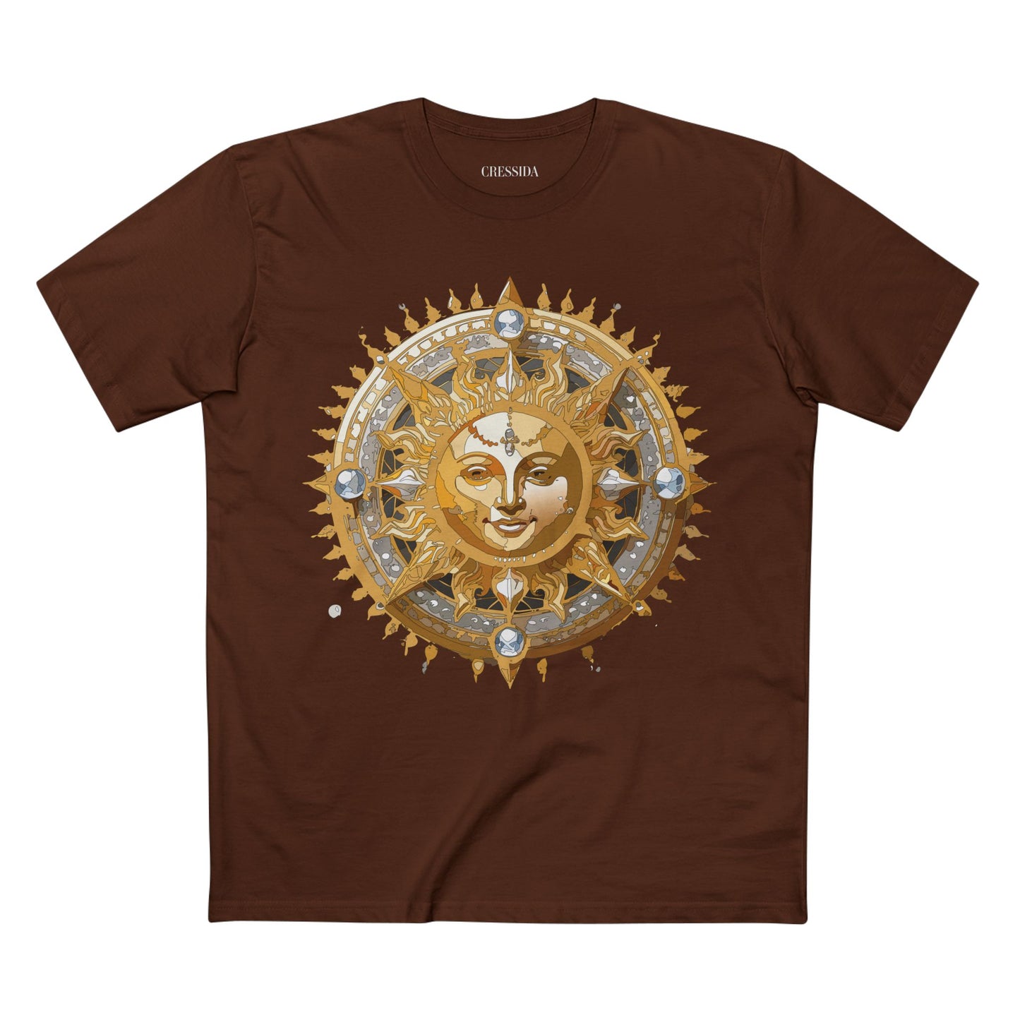 Sun Shirt, Shirt with Sun, Tee Shirt with Gold Sun