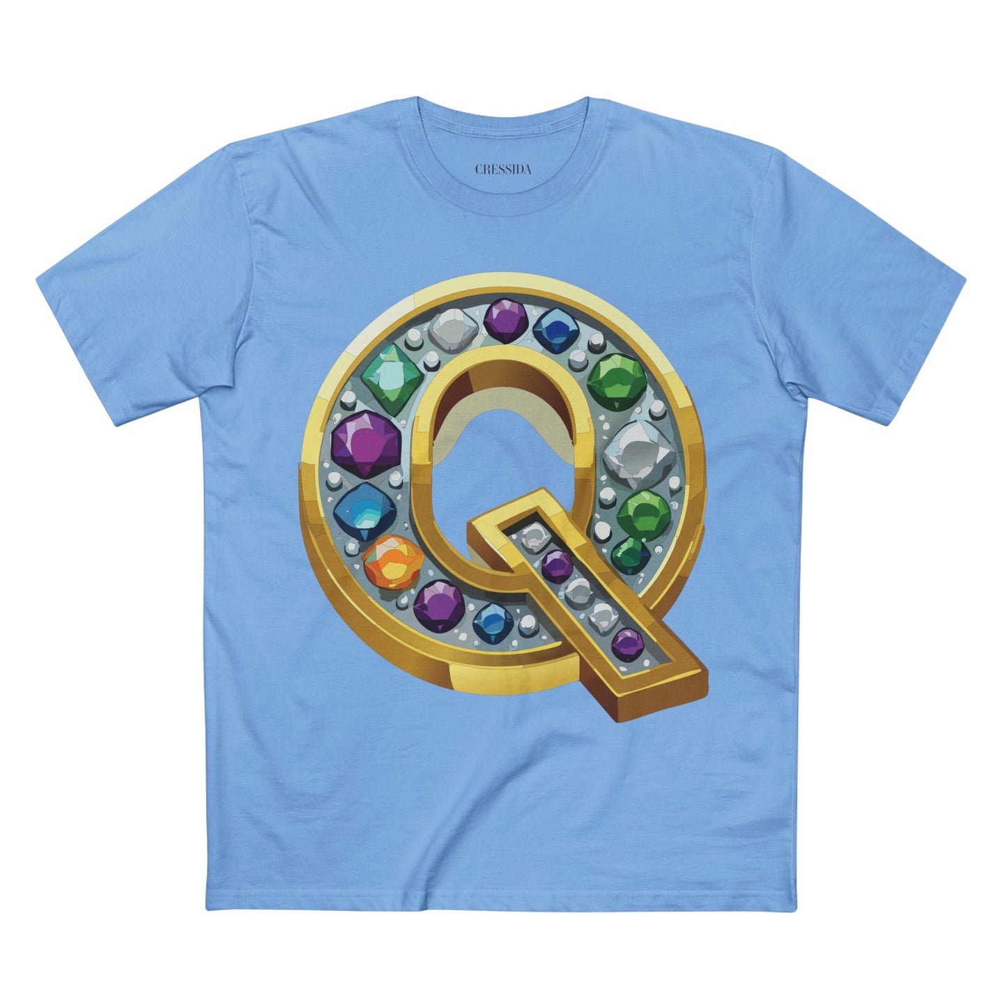 Letter Shirt, Shirt with Letters, Tee Shirt with Gold Letters