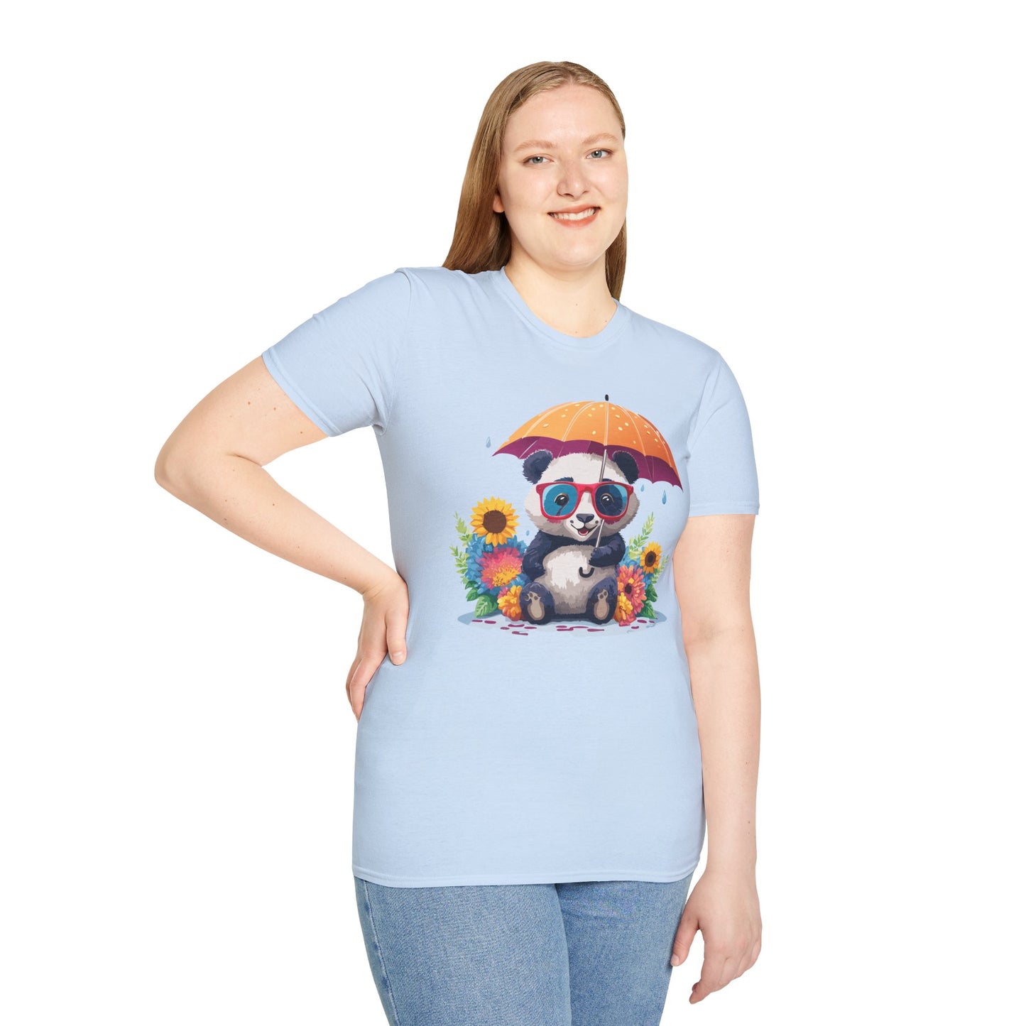Panda Shirt, T Shirt with Panda, Animal Shirt, Tee Shirt with Animals