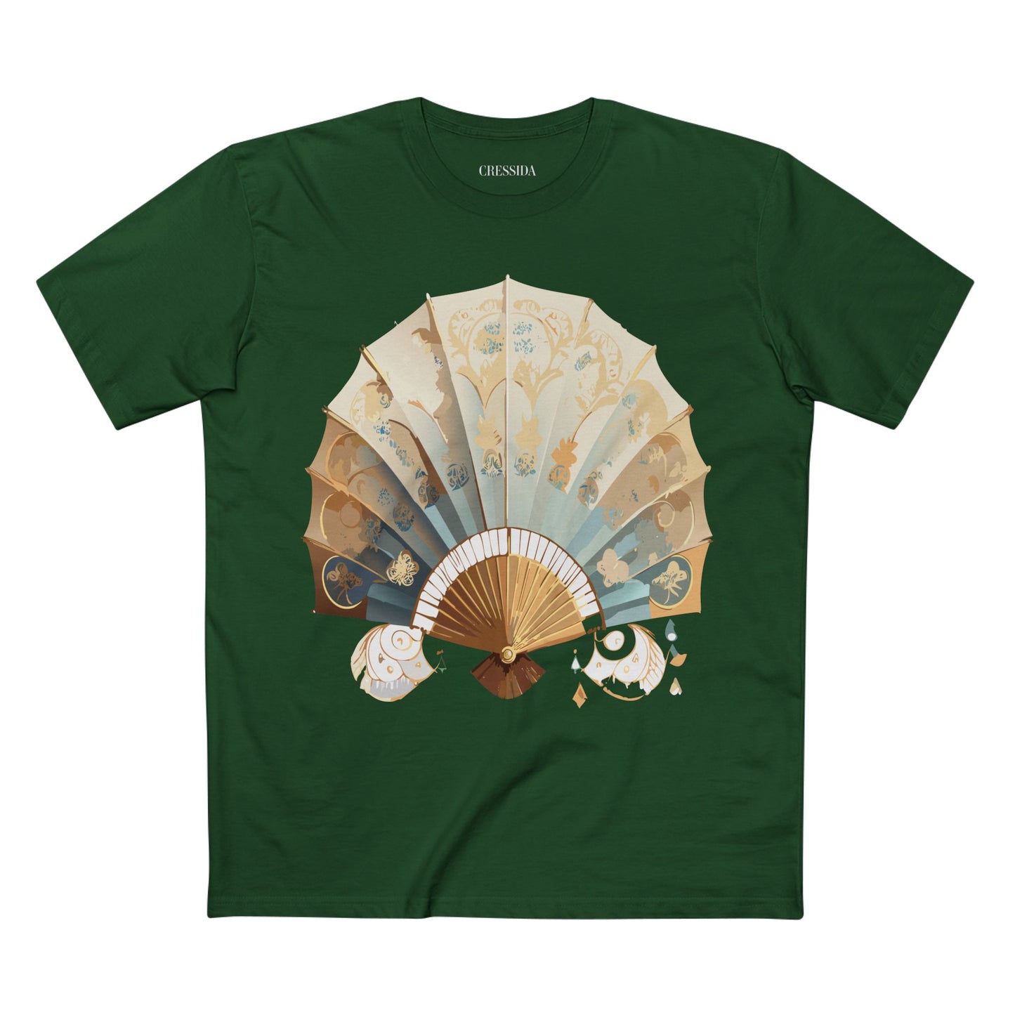 Fan shirt, Shirt with Fan, Tee Shirt with Antique Fan