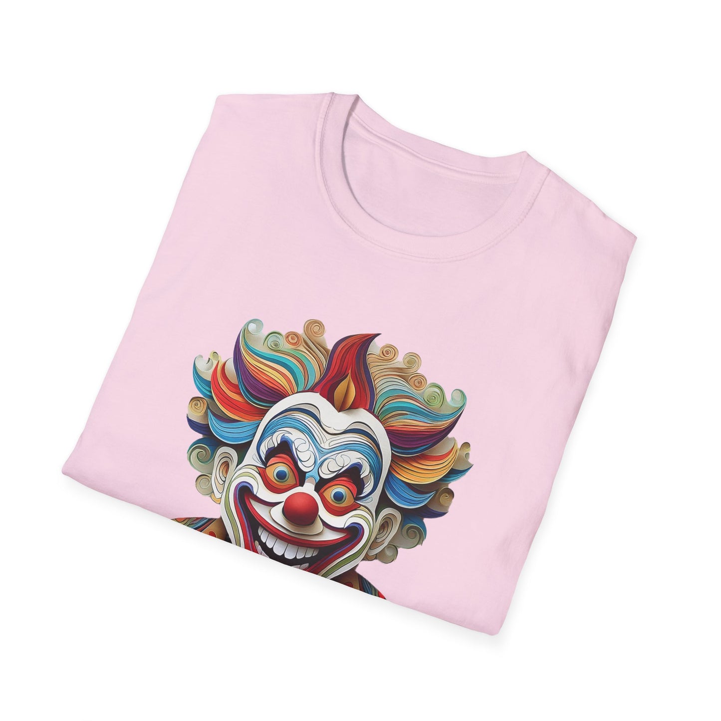 Clown Shirt, T Shirt with Clown, Funny Man Shirt, Tee Shirt with Funny Man, Circus Shirt, Shirt with Circus, Scary Man Shirt, Shirt with Scary Man