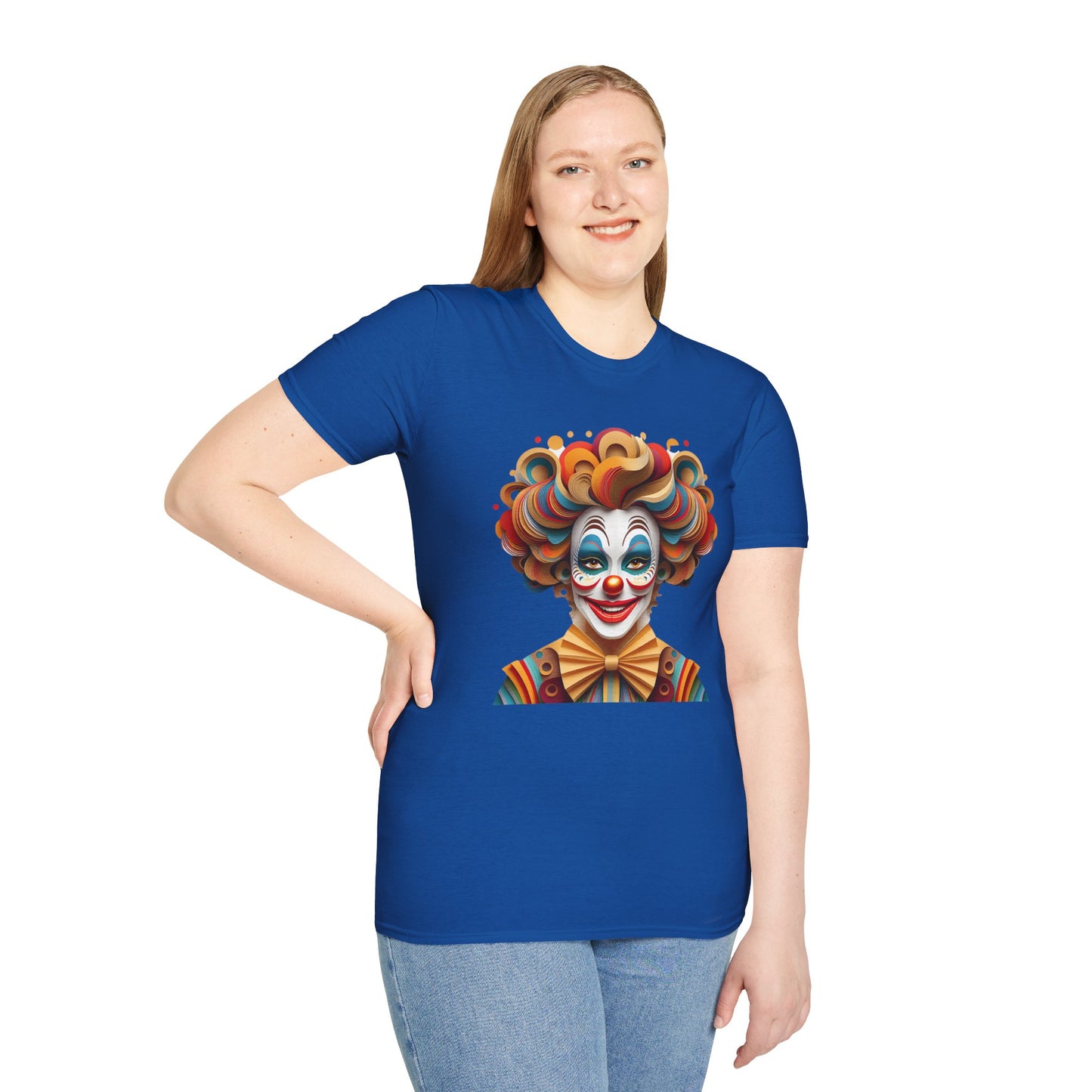 Clown Shirt, T Shirt with Clown, Funny Man Shirt, Tee Shirt with Funny Man, Circus Shirt, Shirt with Circus, Scary Man Shirt, Shirt with Scary Man