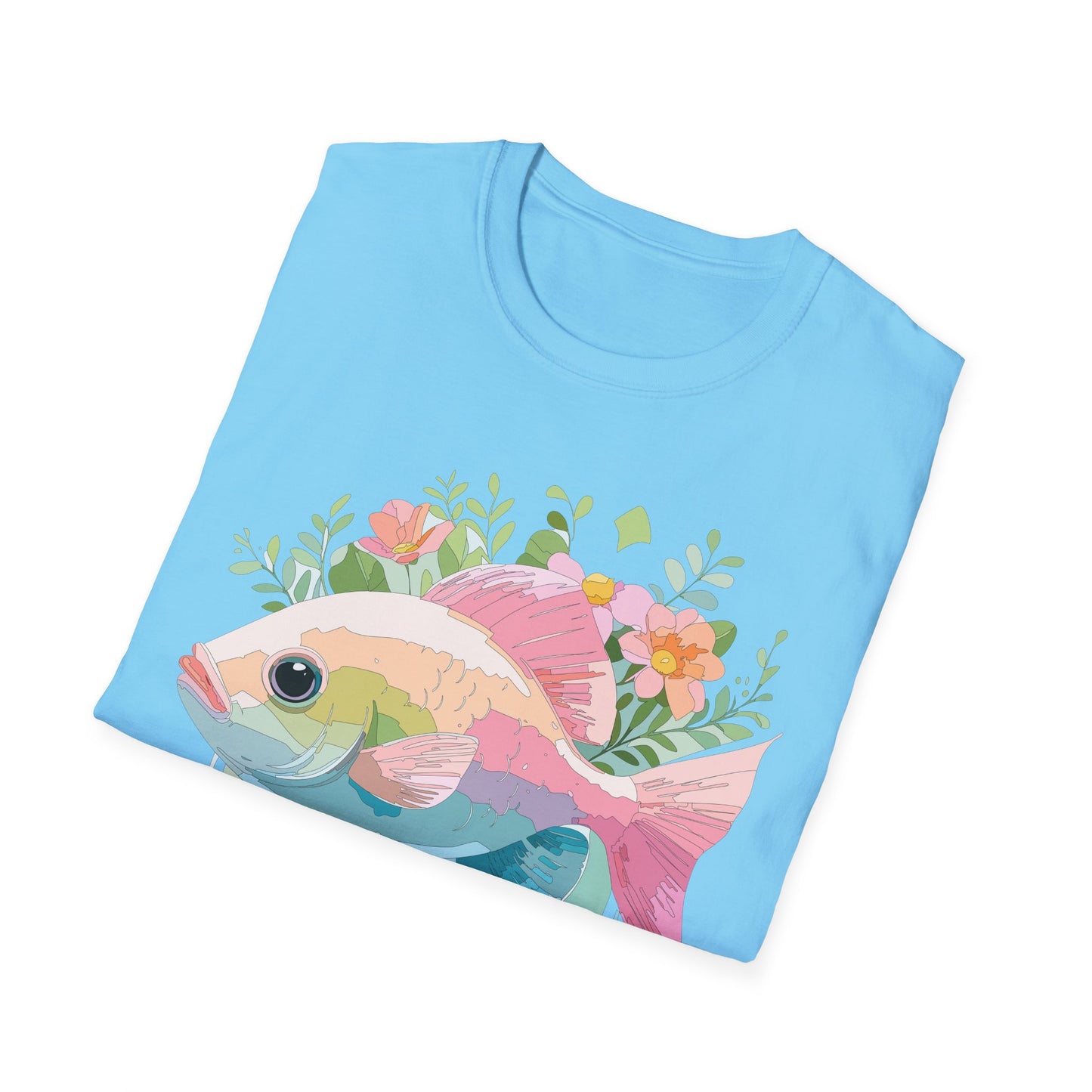 Fish Art Design Shirt, T Shirt with Fish, Graphic Shirt, Tee Shirt with Graphic Design, Shirt with Fish Graphic Art