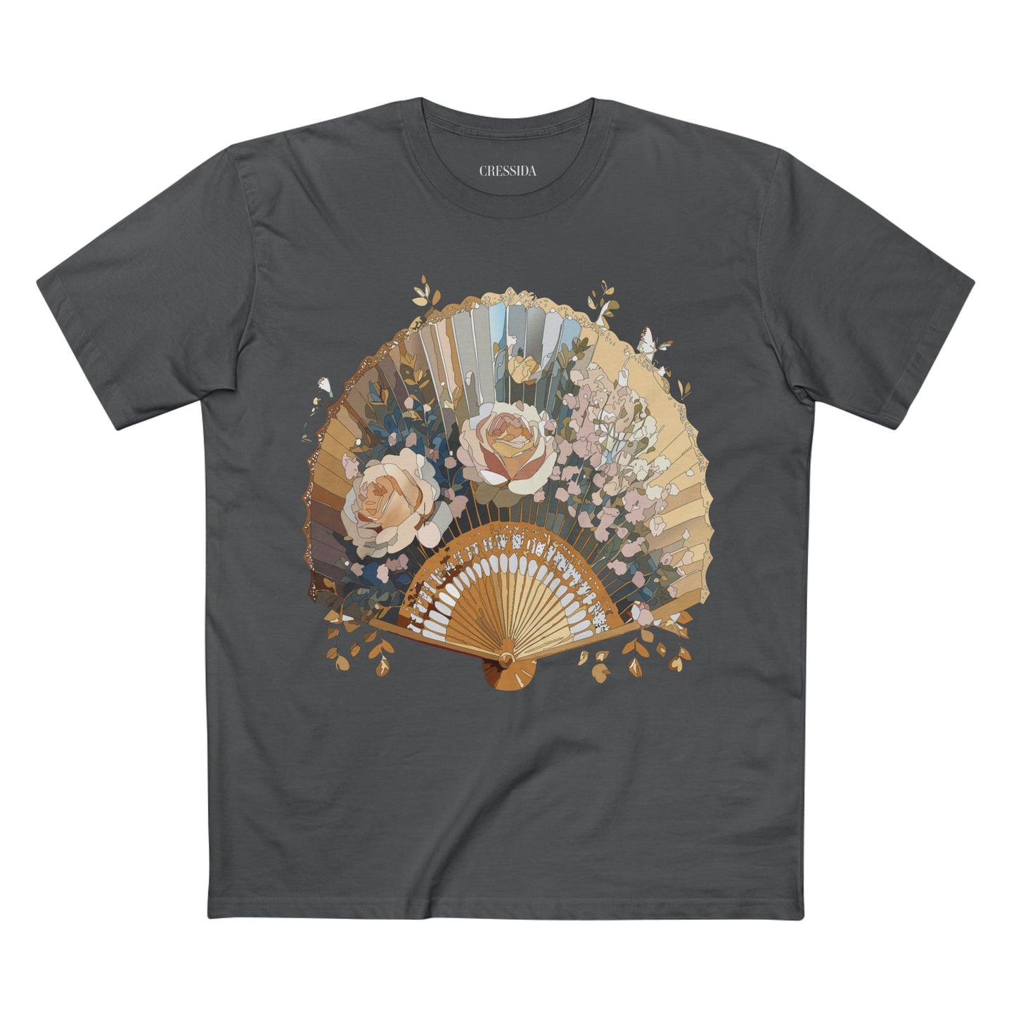 Fan shirt, Shirt with Fan, Tee Shirt with Antique Fan
