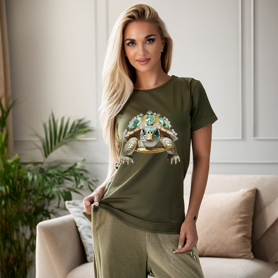Animal Shirt, Shirt with Animals, Tee Shirt with Antique Animal Medallion