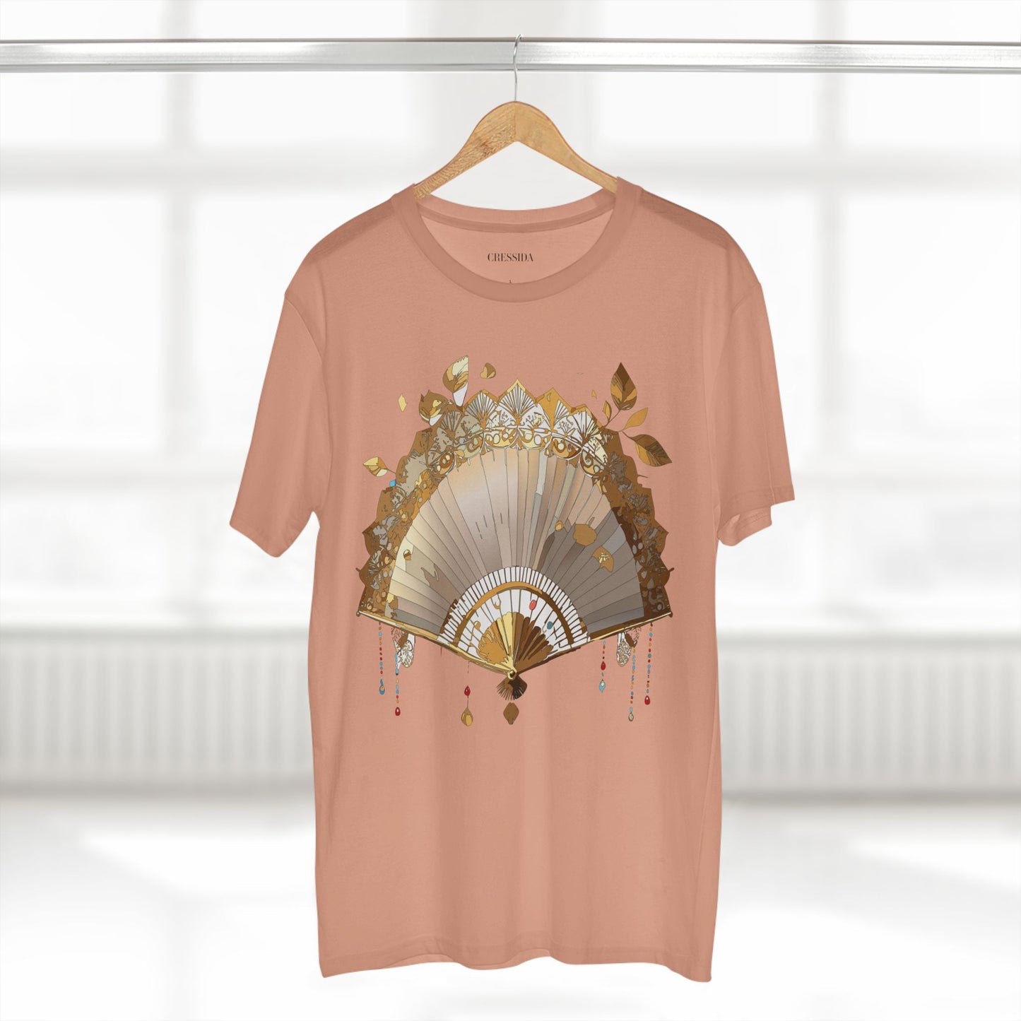 Fan shirt, Shirt with Fan, Tee Shirt with Antique Fan