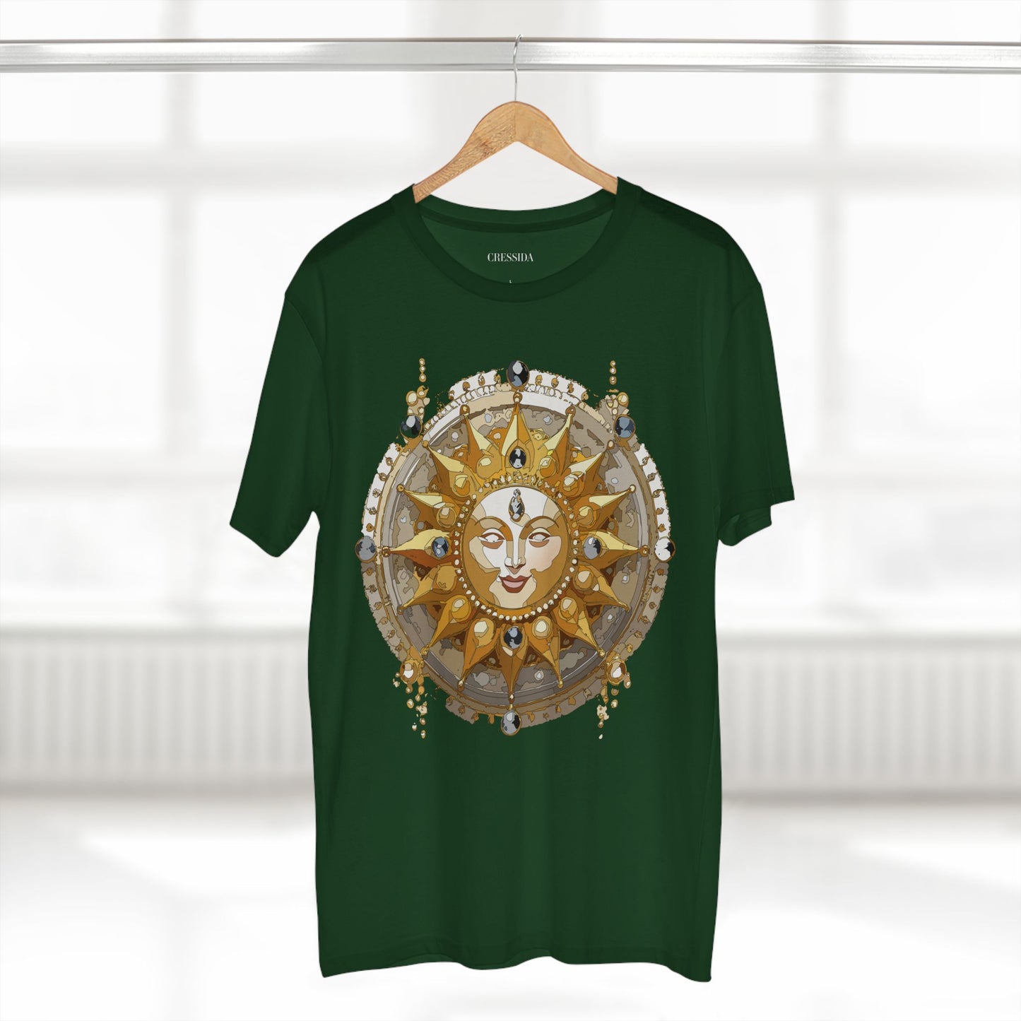 Sun Shirt, Shirt with Sun, Tee Shirt with Gold Sun