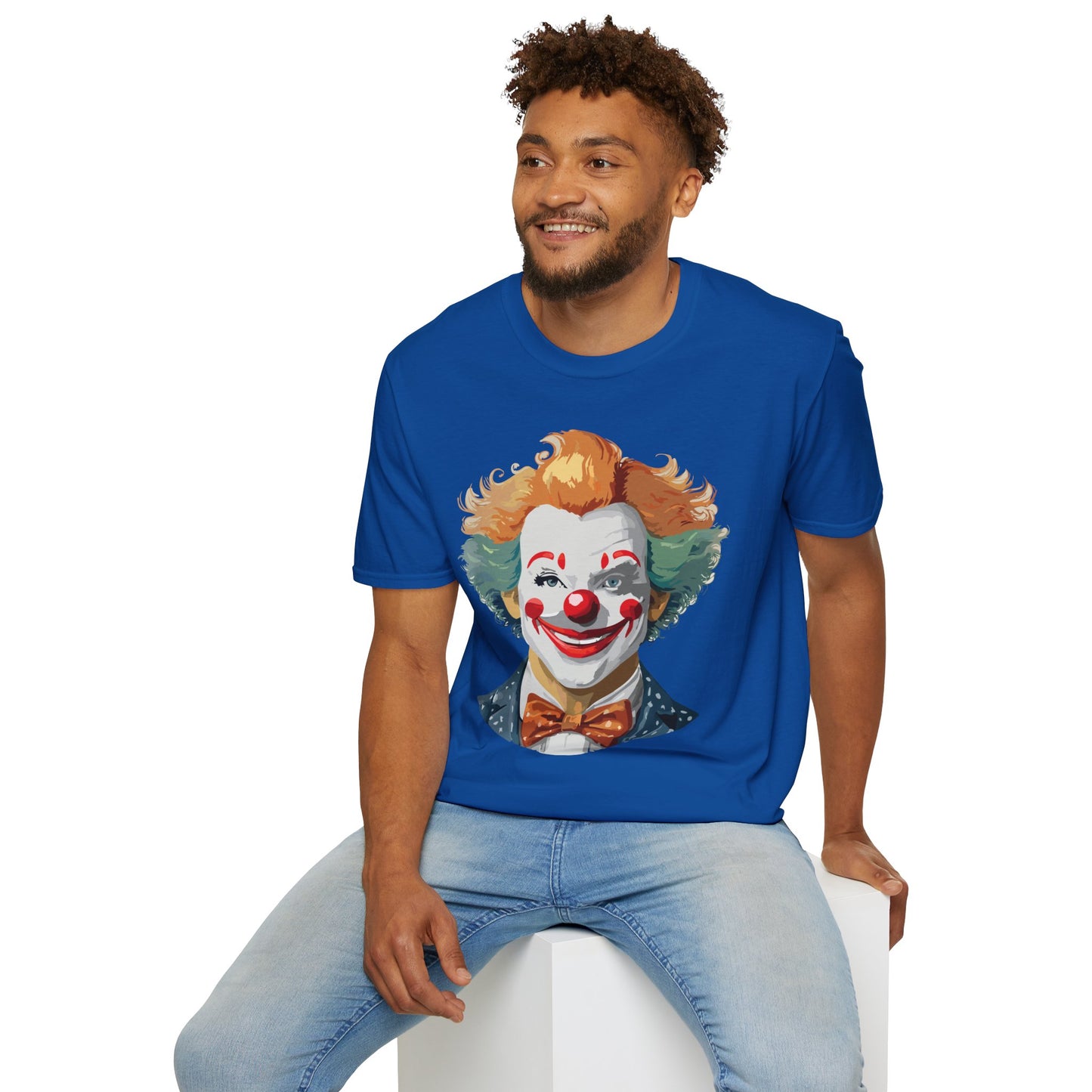 Clown Shirt, T Shirt with Clown, Funny Man Shirt, Tee Shirt with Funny Man, Circus Shirt, Shirt with Circus, Scary Man Shirt, Shirt with Scary Man