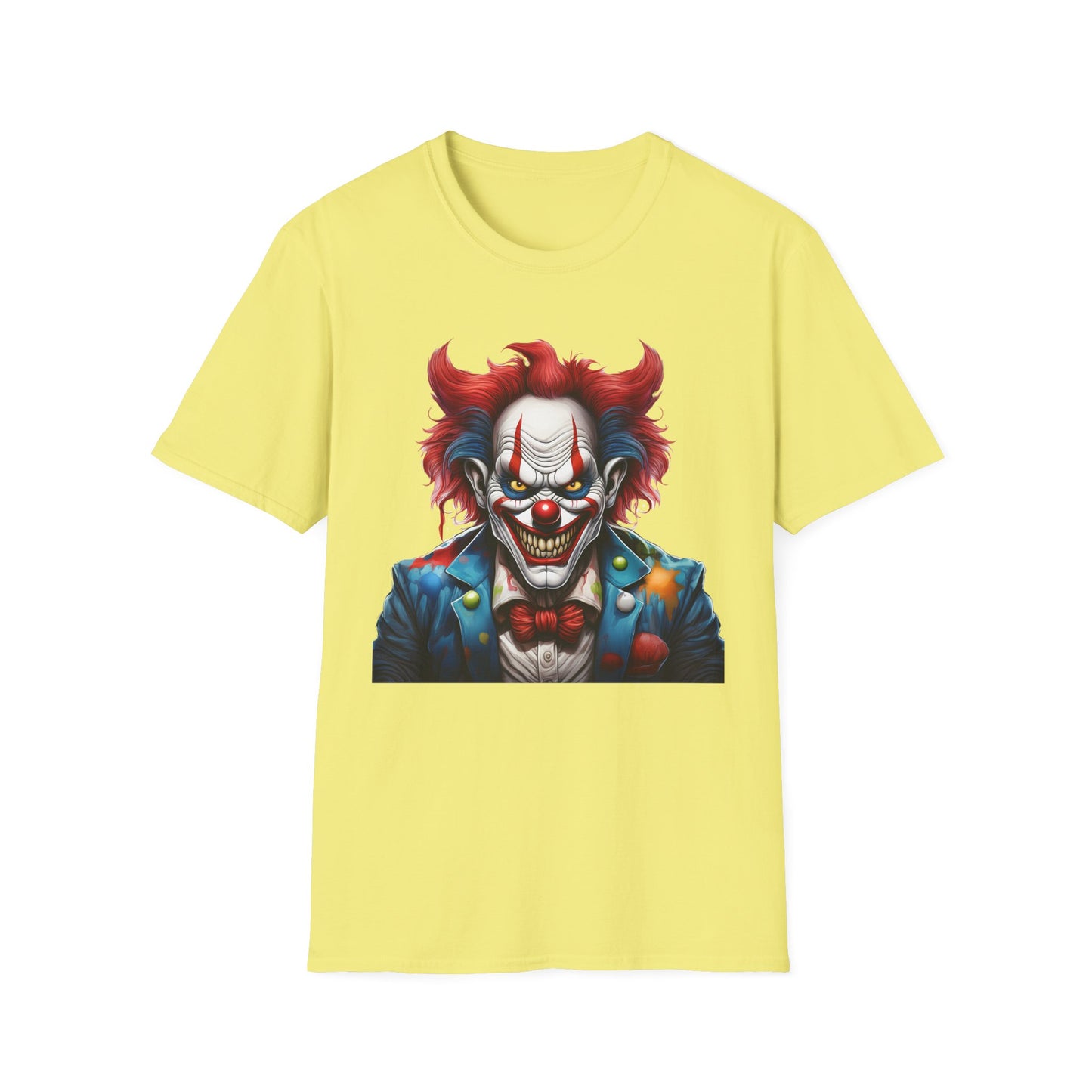 Clown Shirt, T Shirt with Clown, Funny Man Shirt, Tee Shirt with Funny Man, Circus Shirt, Shirt with Circus, Scary Man Shirt, Shirt with Scary Man