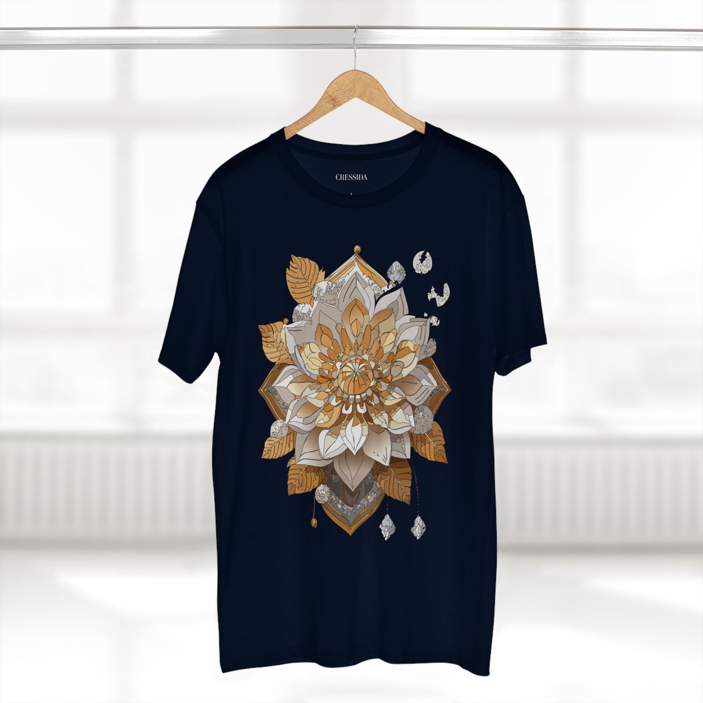 Floral Shirt, Shirt with Flower, Tee Shirt with Antique Flower