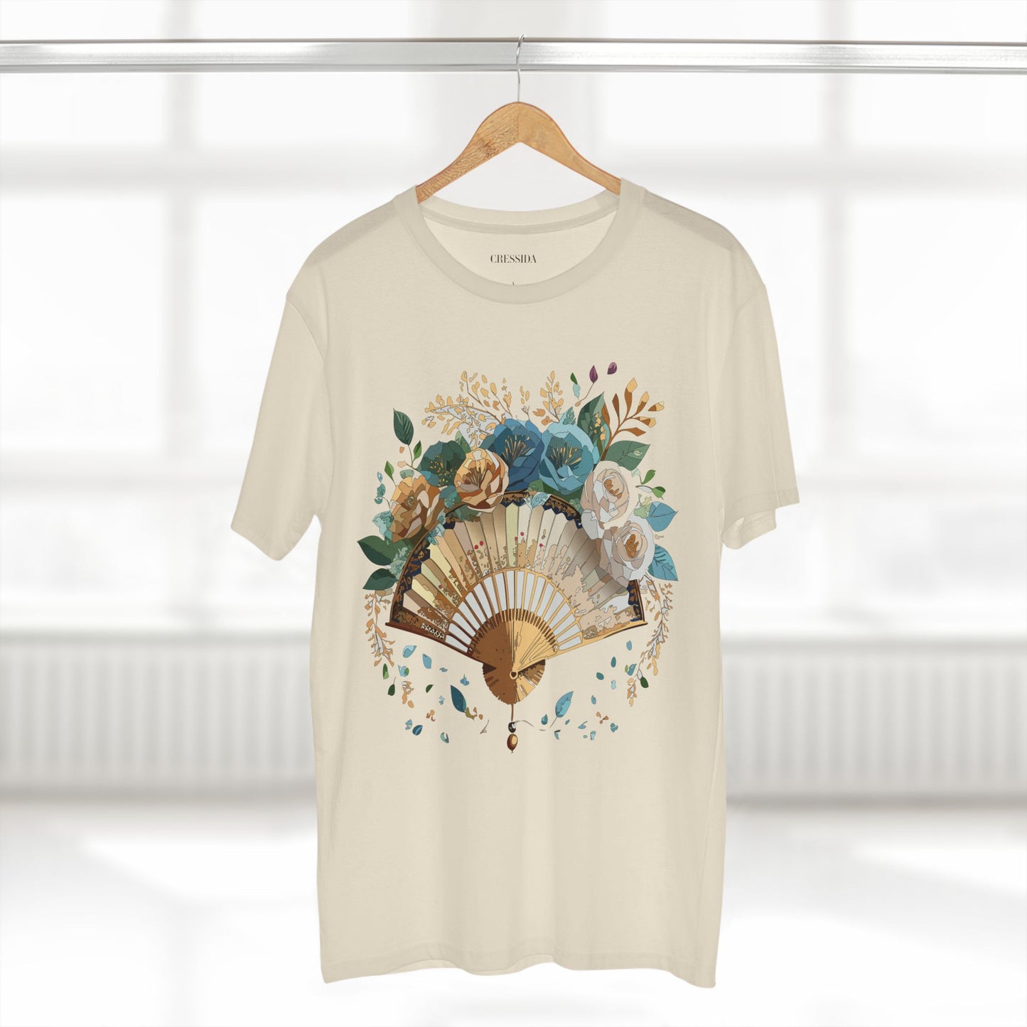 Fan shirt, Shirt with Fan, Tee Shirt with Antique Fan