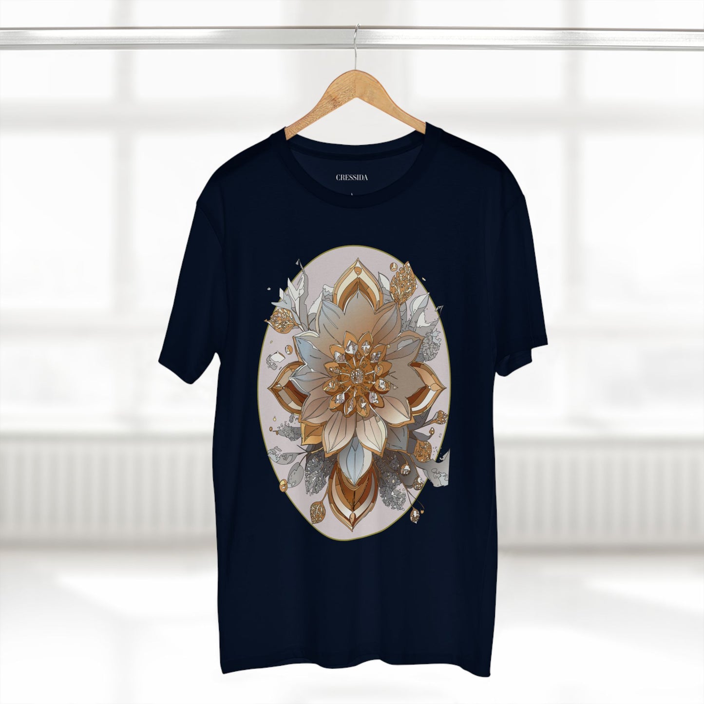 Floral Shirt, Shirt with Flower, Tee Shirt with Antique Flower