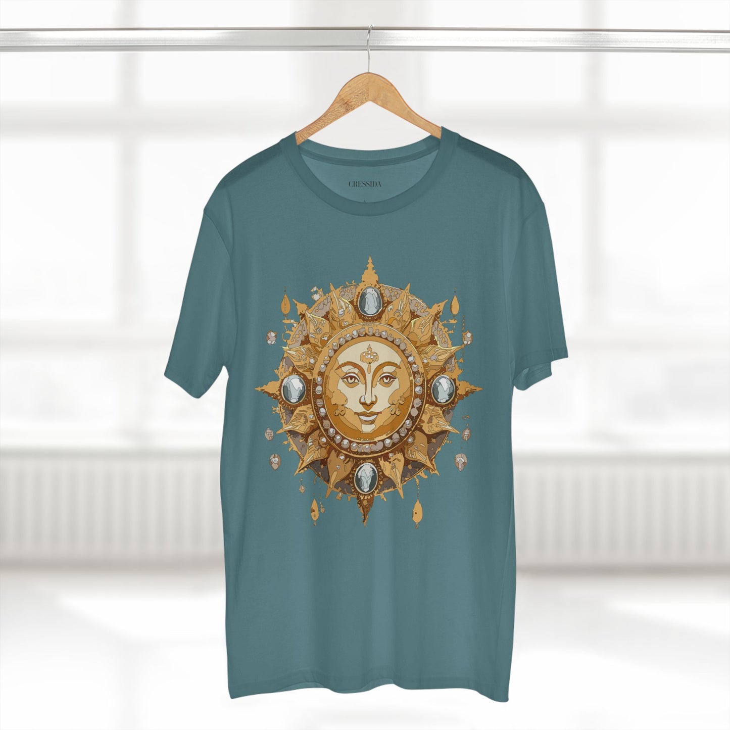 Sun Shirt, Shirt with Sun, Tee Shirt with Gold Sun