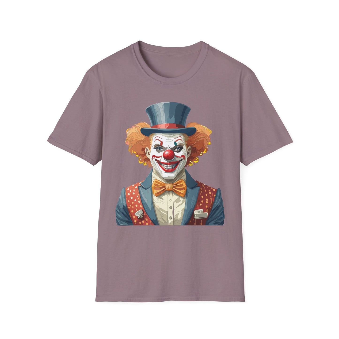 Clown Shirt, T Shirt with Clown, Funny Man Shirt, Tee Shirt with Funny Man, Circus Shirt, Shirt with Circus, Scary Man Shirt, Shirt with Scary Man