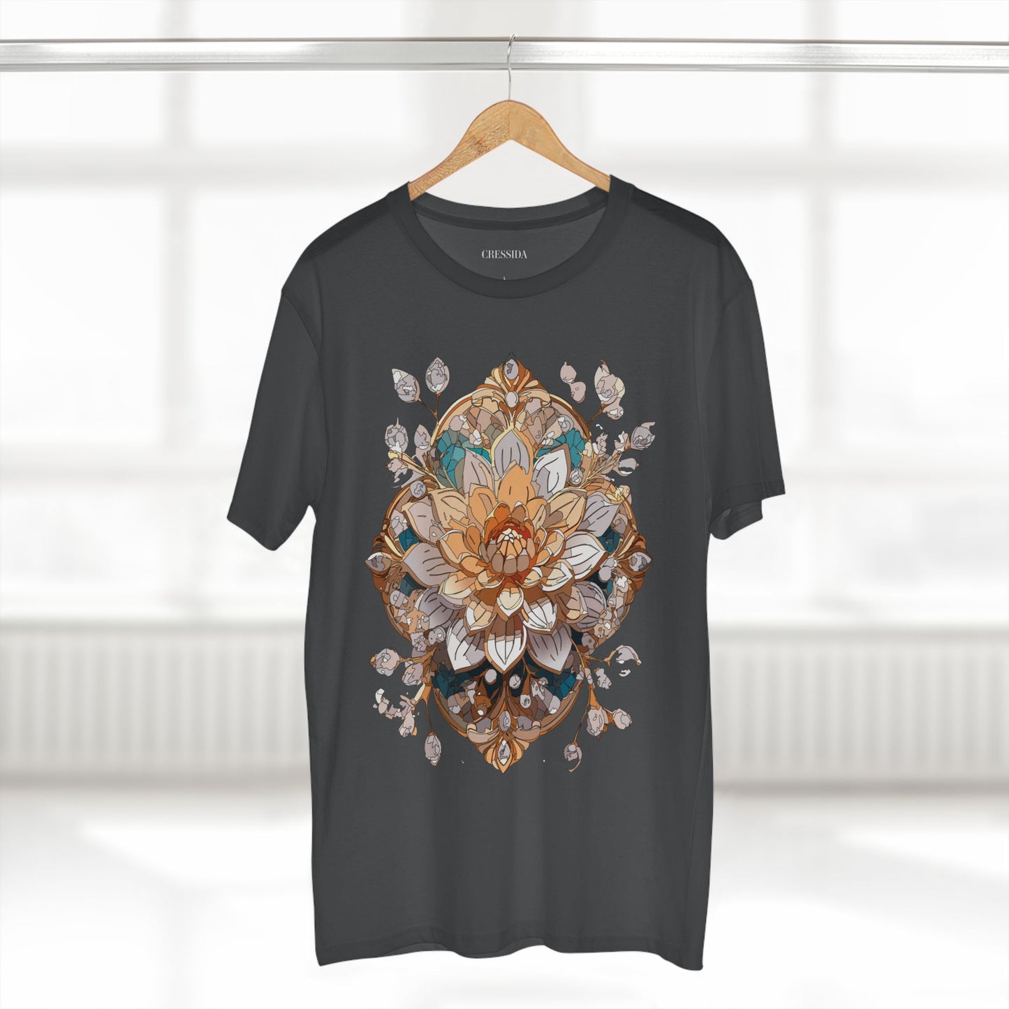 Floral Shirt, Shirt with Flower, Tee Shirt with Antique Flower