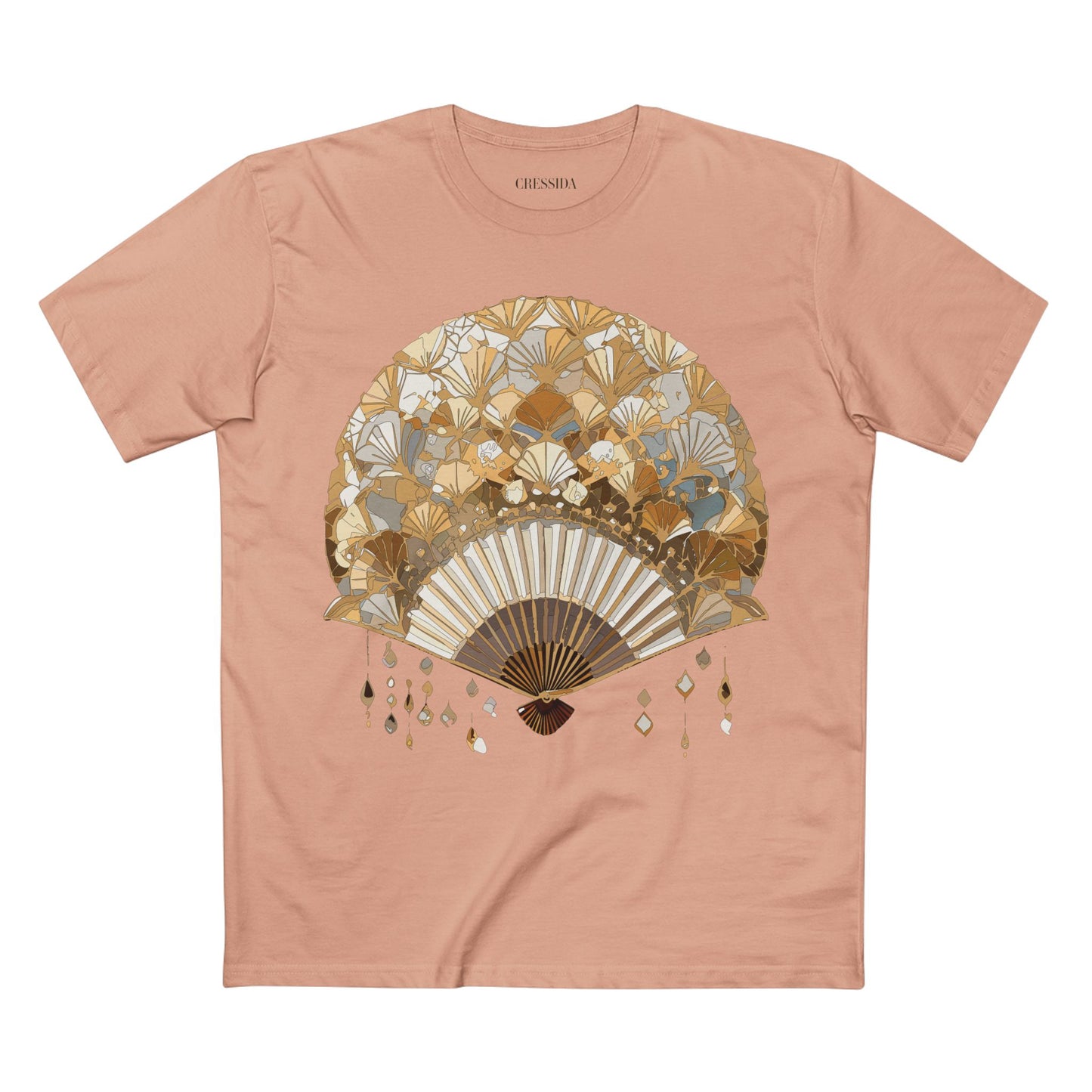 Fan shirt, Shirt with Fan, Tee Shirt with Antique Fan