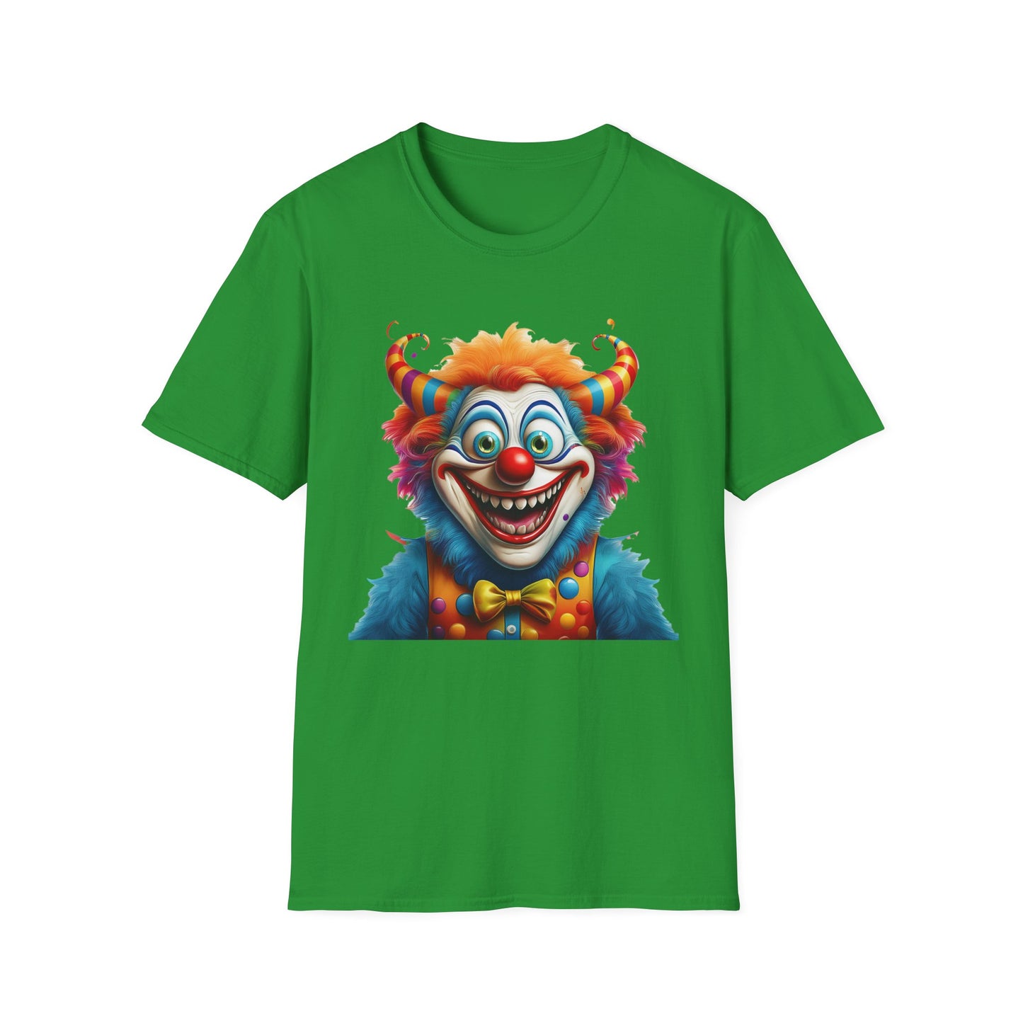 Clown Shirt, T Shirt with Clown, Funny Man Shirt, Tee Shirt with Funny Man, Circus Shirt, Shirt with Circus, Scary Man Shirt, Shirt with Scary Man