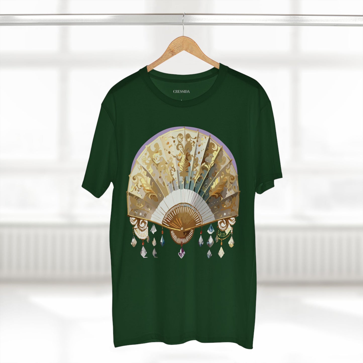 Fan shirt, Shirt with Fan, Tee Shirt with Antique Fan