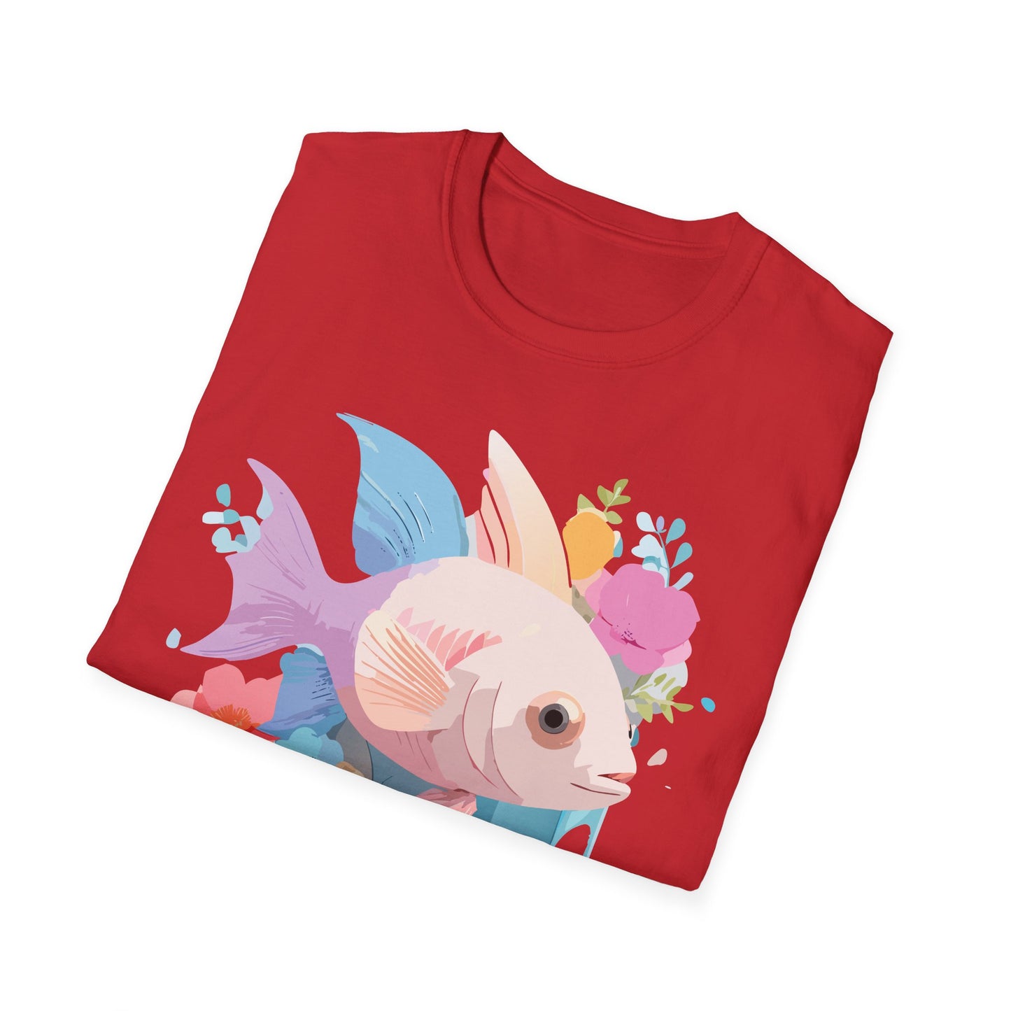 Fish Art Design Shirt, T Shirt with Fish, Graphic Shirt, Tee Shirt with Graphic Design, Shirt with Fish Graphic Art