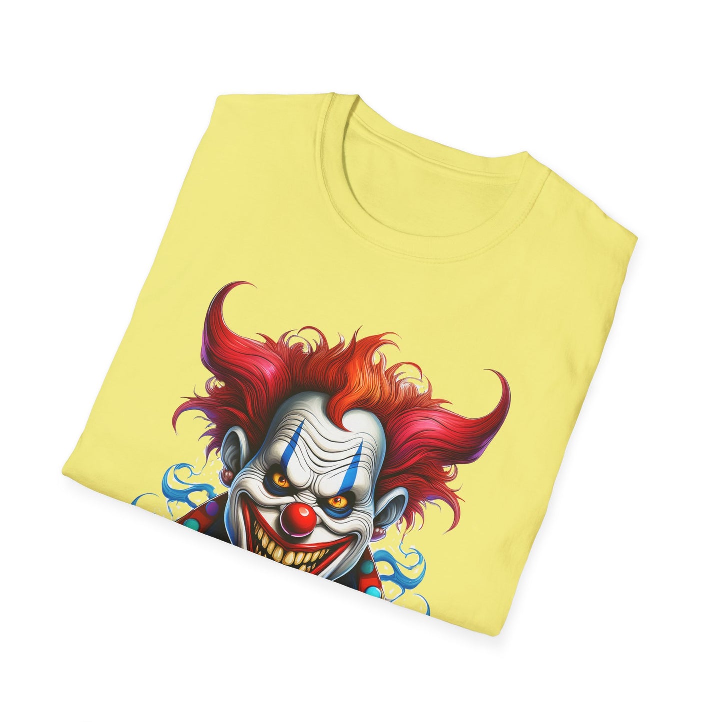 Clown Shirt, T Shirt with Clown, Funny Man Shirt, Tee Shirt with Funny Man, Circus Shirt, Shirt with Circus, Scary Man Shirt, Shirt with Scary Man