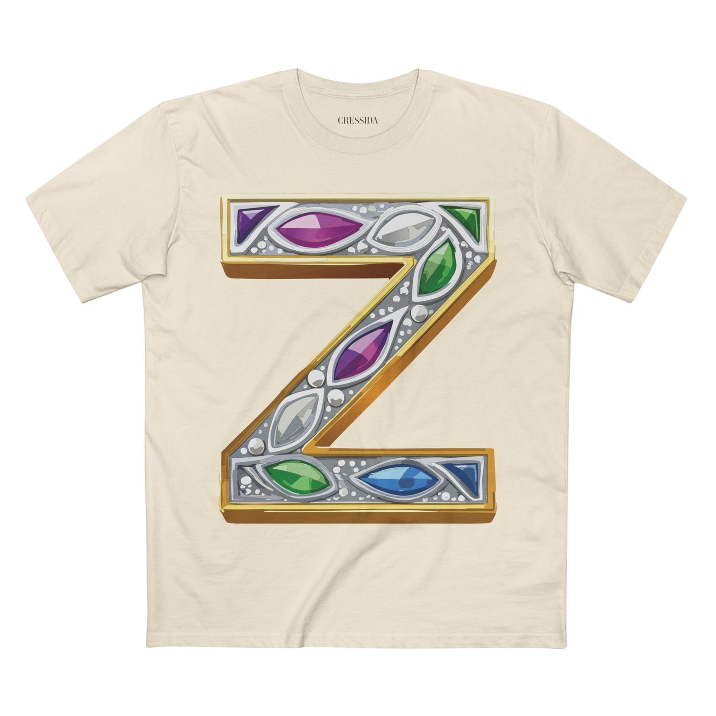 Letter Shirt, Shirt with Letters, Tee Shirt with Gold Letters