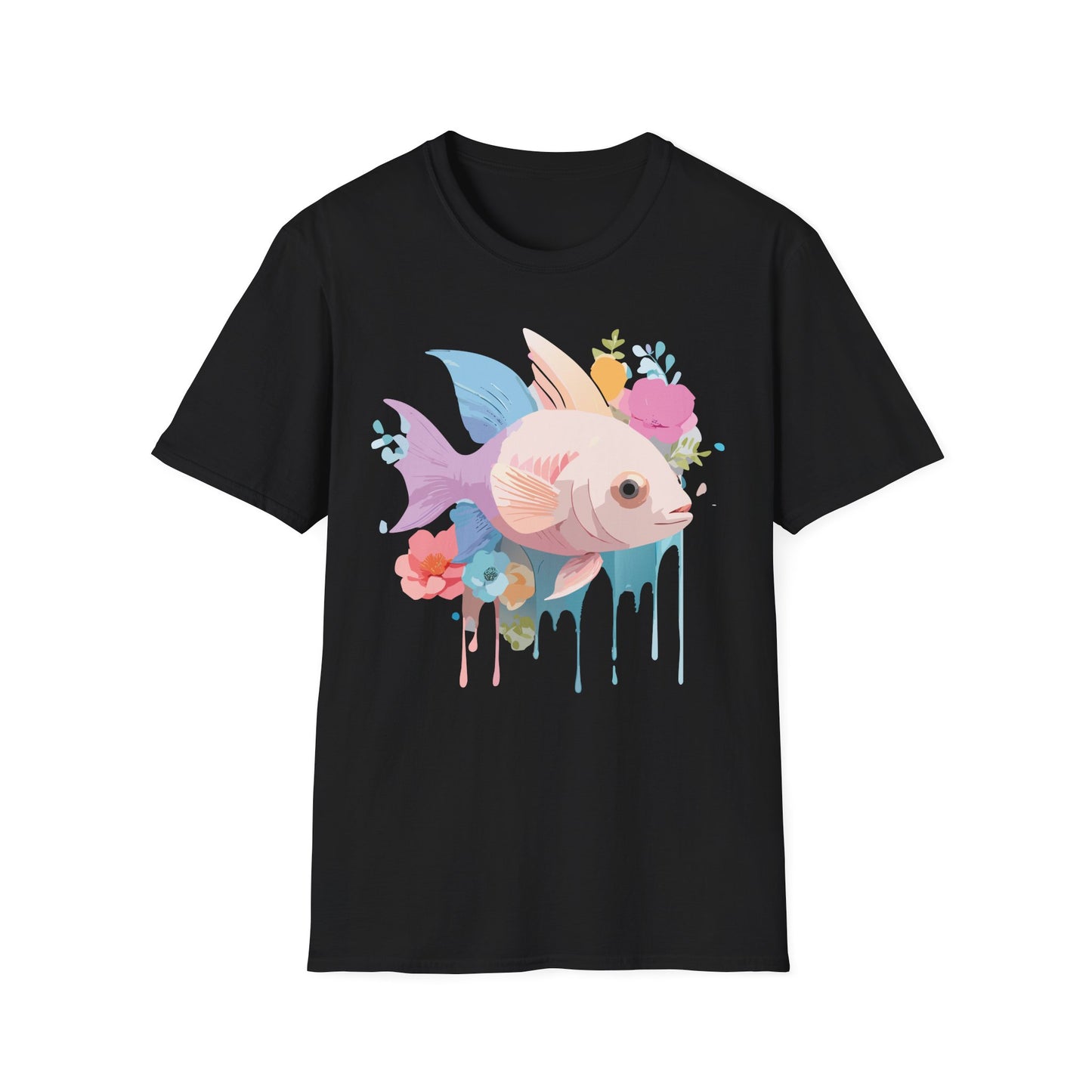 Fish Art Design Shirt, T Shirt with Fish, Graphic Shirt, Tee Shirt with Graphic Design, Shirt with Fish Graphic Art