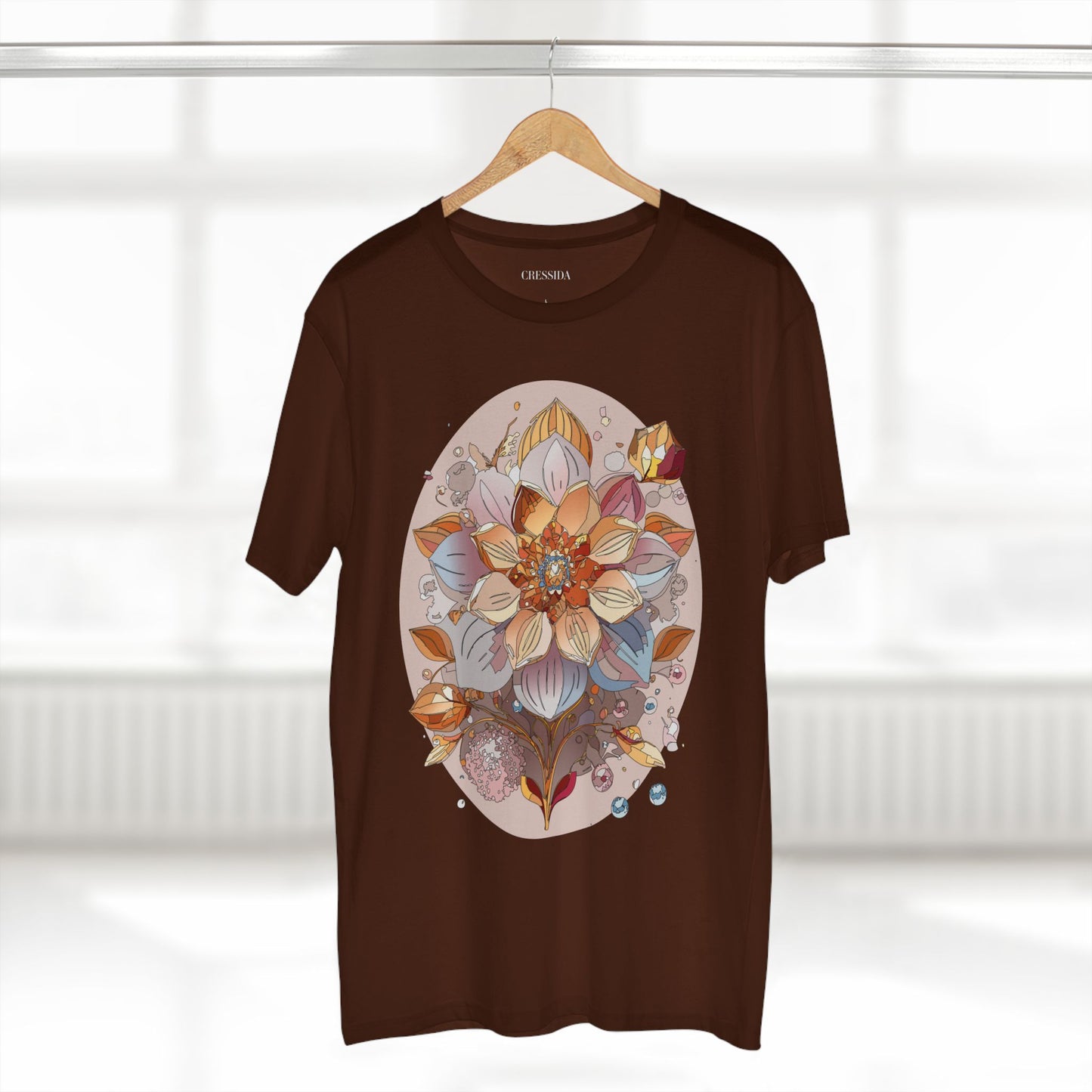 Floral Shirt, Shirt with Flower, Tee Shirt with Antique Flower