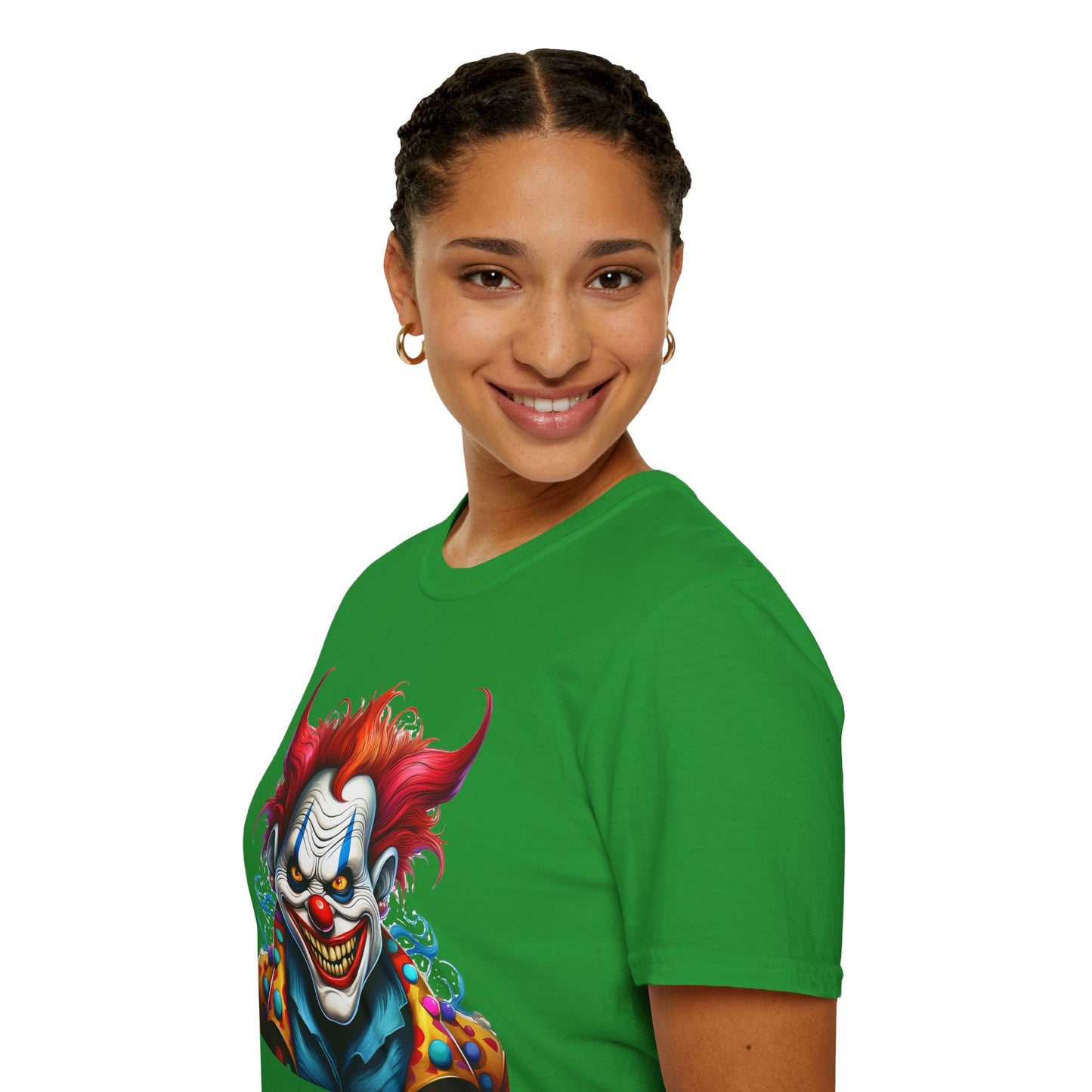 Clown Shirt, T Shirt with Clown, Funny Man Shirt, Tee Shirt with Funny Man, Circus Shirt, Shirt with Circus, Scary Man Shirt, Shirt with Scary Man