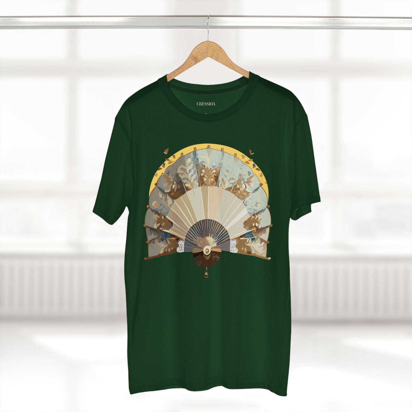 Fan shirt, Shirt with Fan, Tee Shirt with Antique Fan