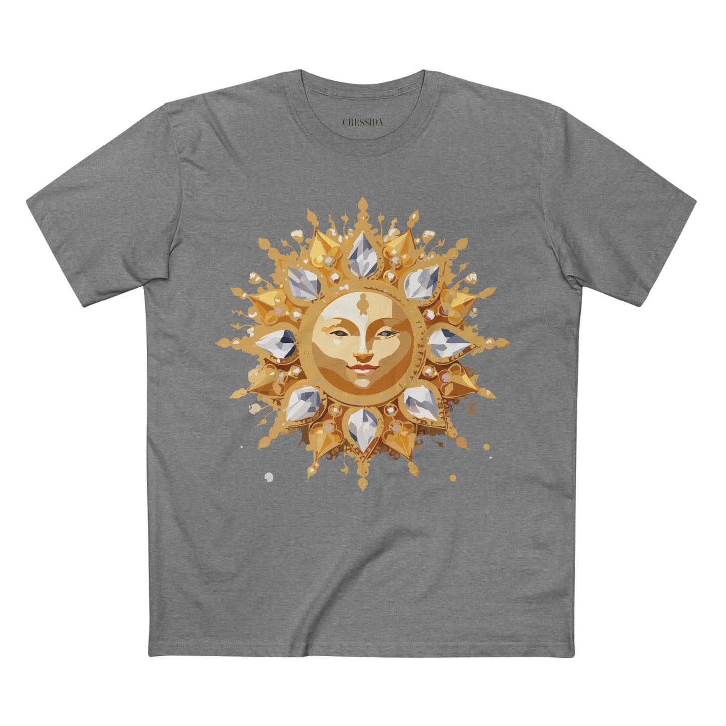 Sun Shirt, Shirt with Sun, Tee Shirt with Gold Sun