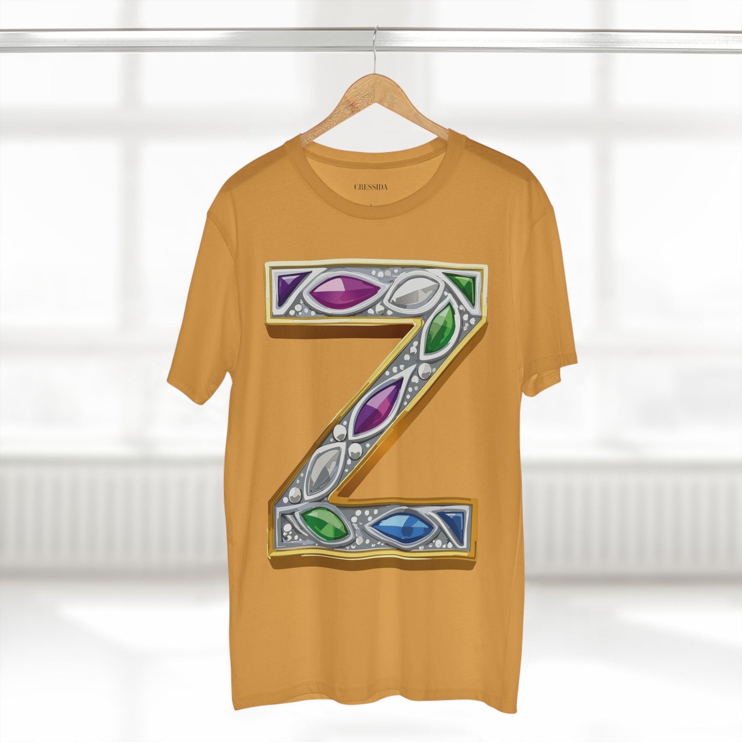 Letter Shirt, Shirt with Letters, Tee Shirt with Gold Letters