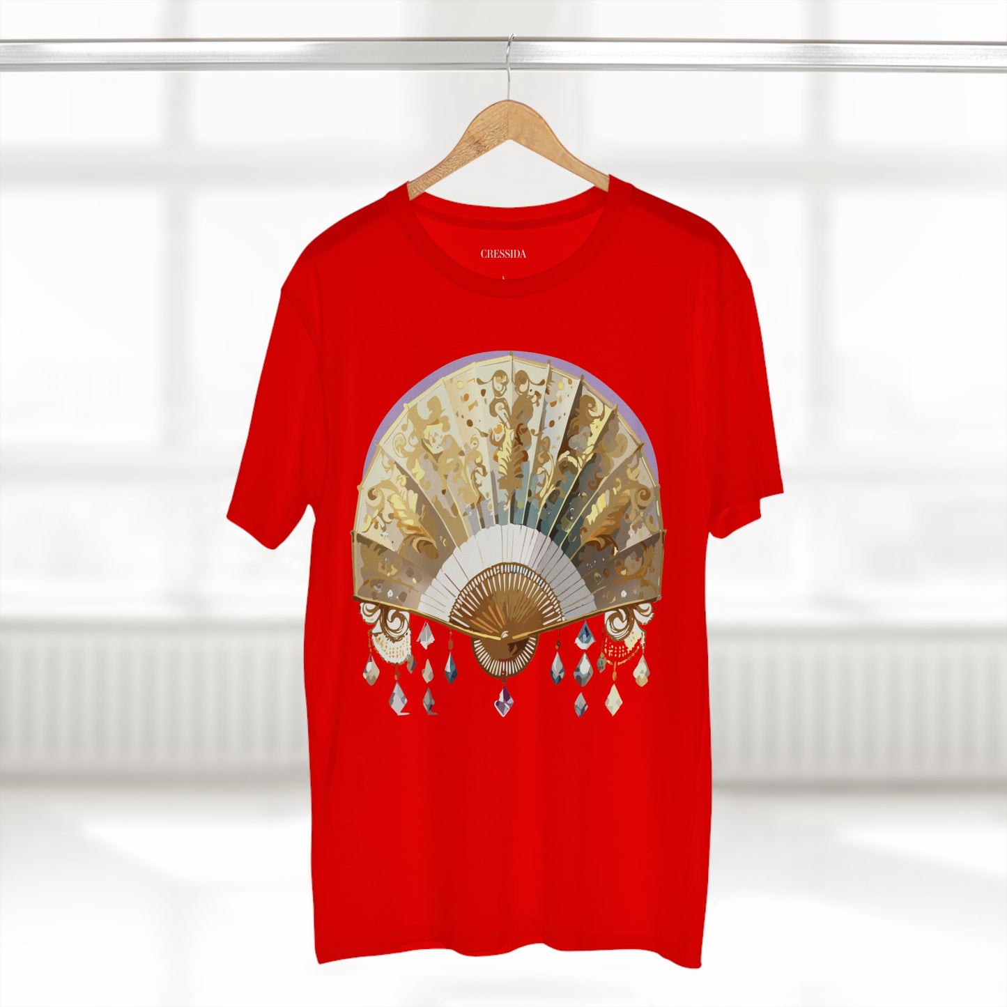 Fan shirt, Shirt with Fan, Tee Shirt with Antique Fan