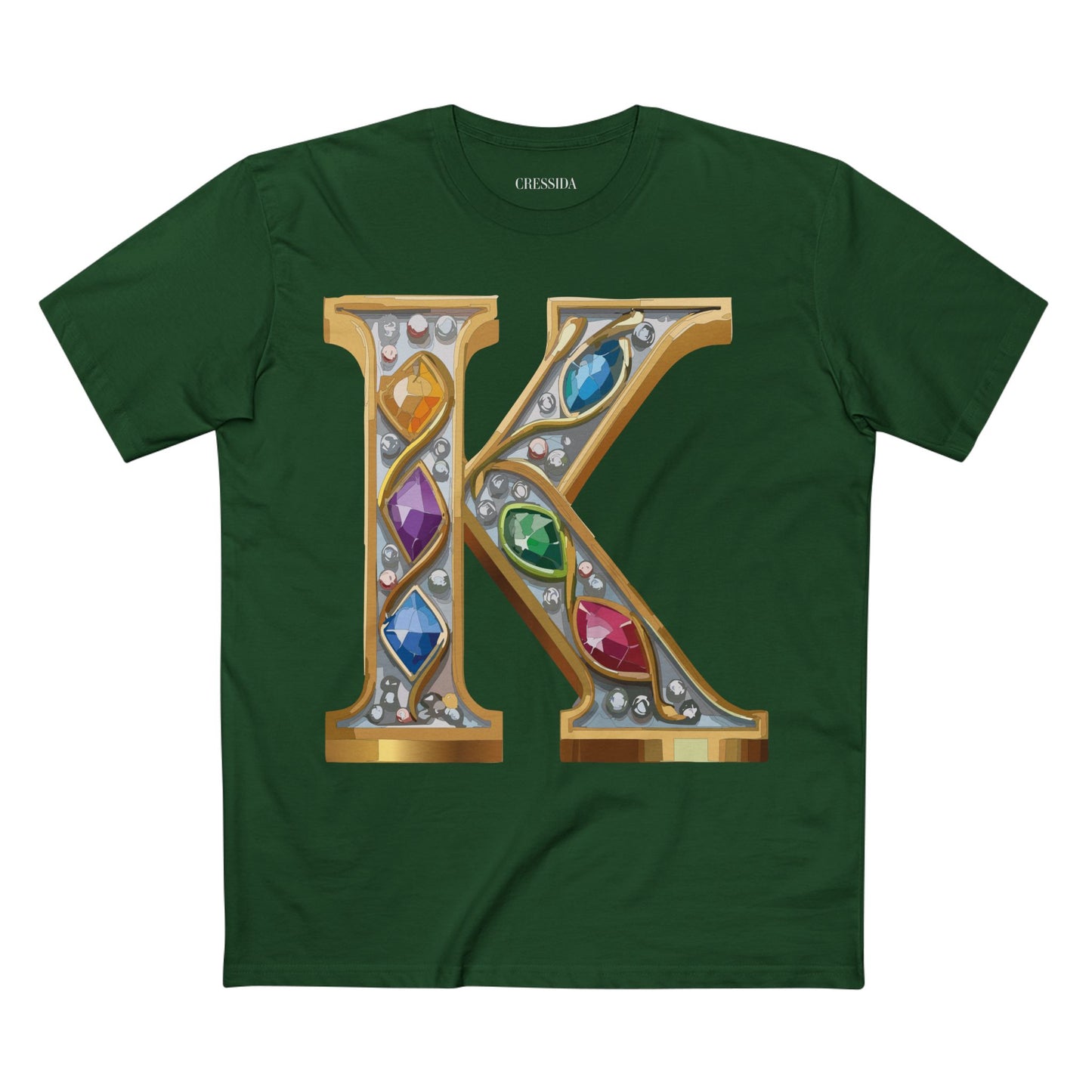 Letter Shirt, Shirt with Letters, Tee Shirt with Gold Letters