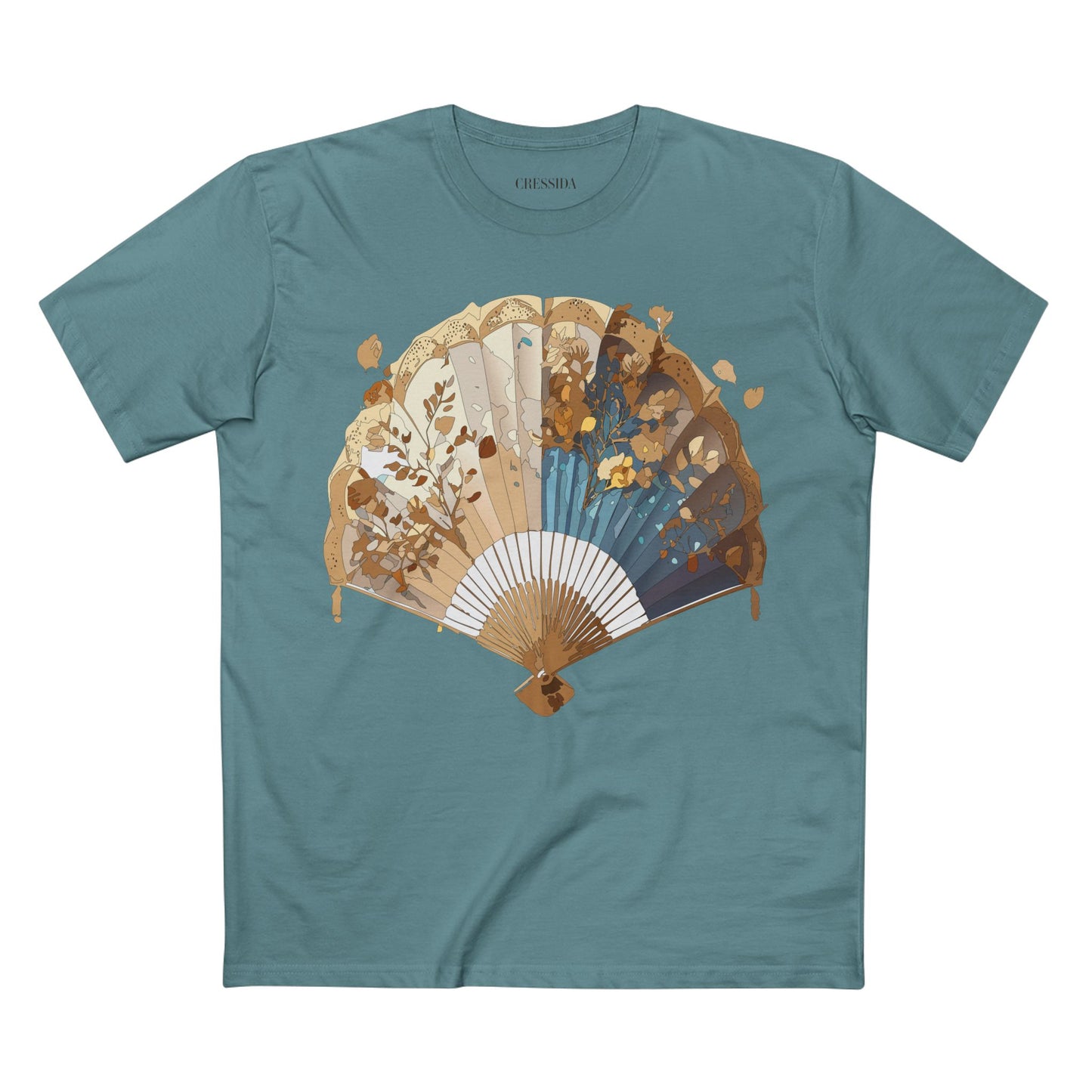 Fan shirt, Shirt with Fan, Tee Shirt with Antique Fan