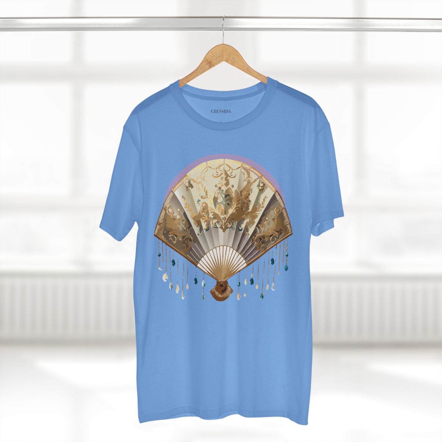 Fan shirt, Shirt with Fan, Tee Shirt with Antique Fan
