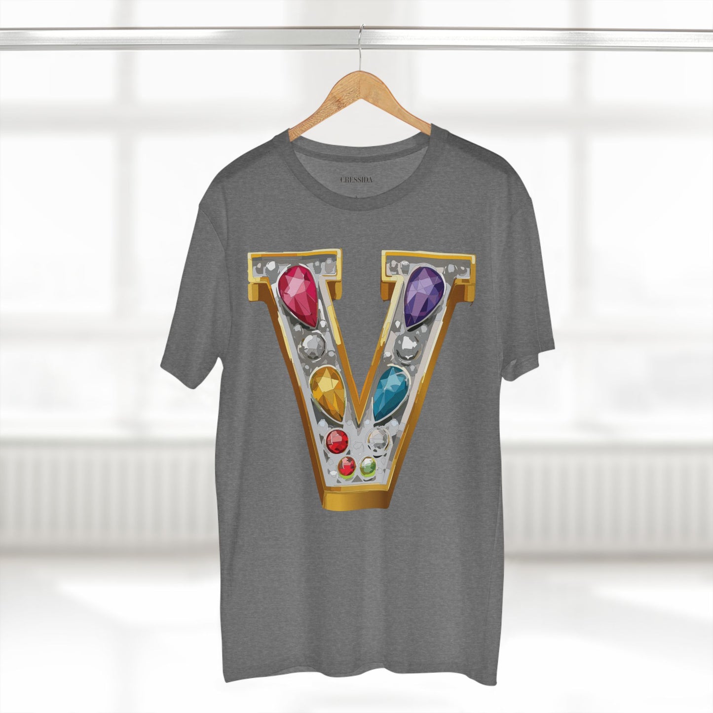 Letter Shirt, Shirt with Letters, Tee Shirt with Gold Letters