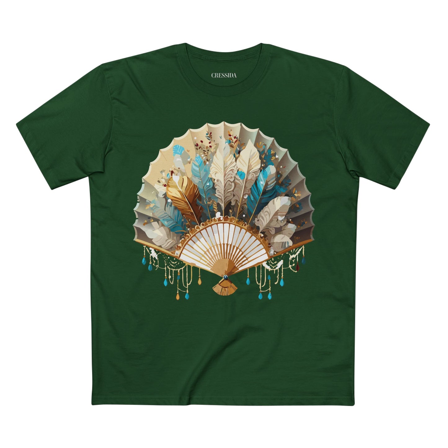 Fan shirt, Shirt with Fan, Tee Shirt with Antique Fan