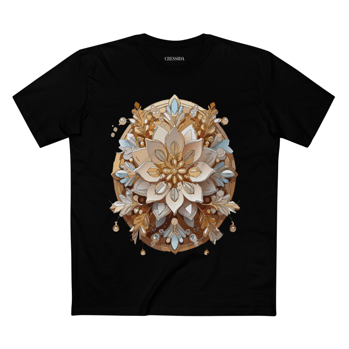 Floral Shirt, Shirt with Flower, Tee Shirt with Antique Flower