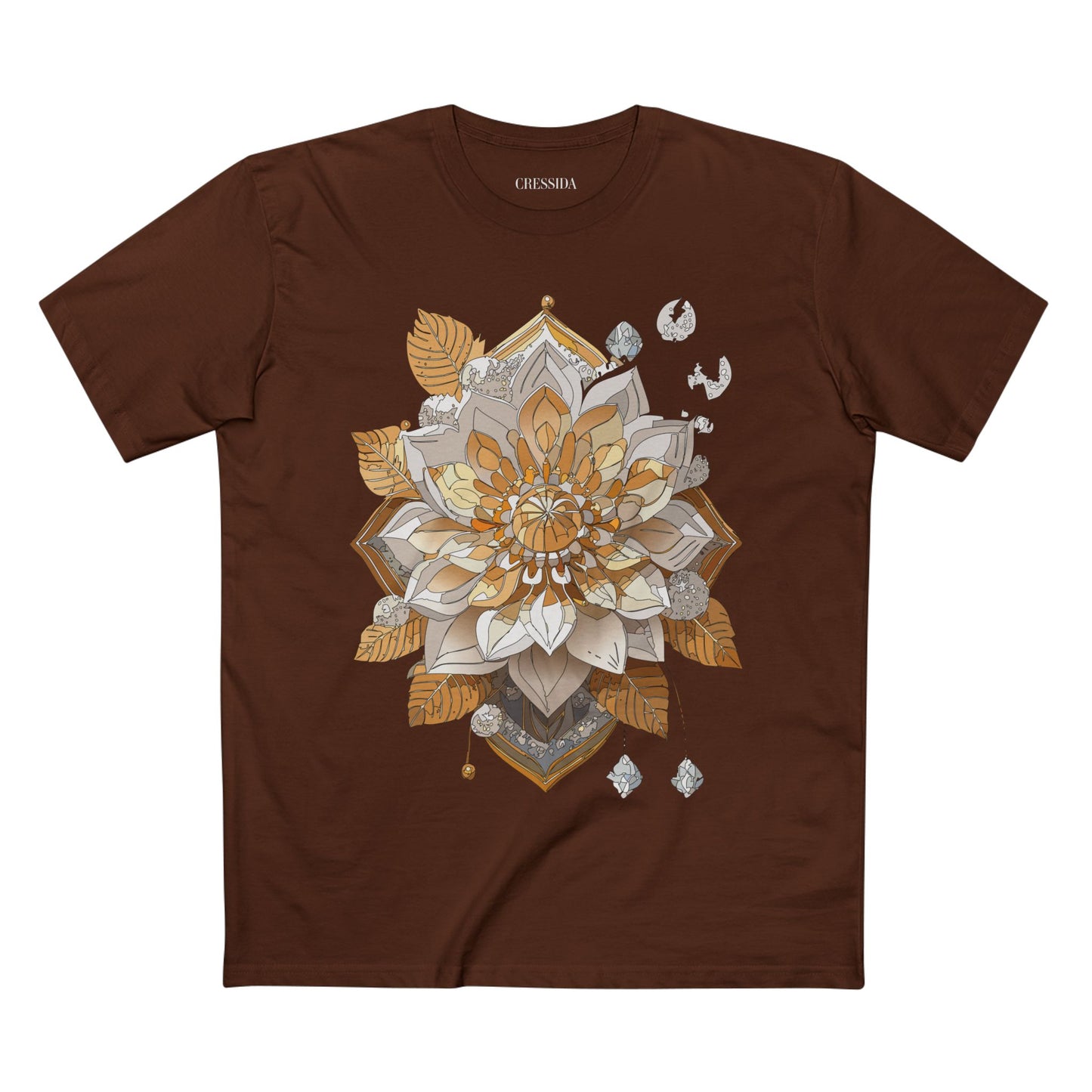 Floral Shirt, Shirt with Flower, Tee Shirt with Antique Flower