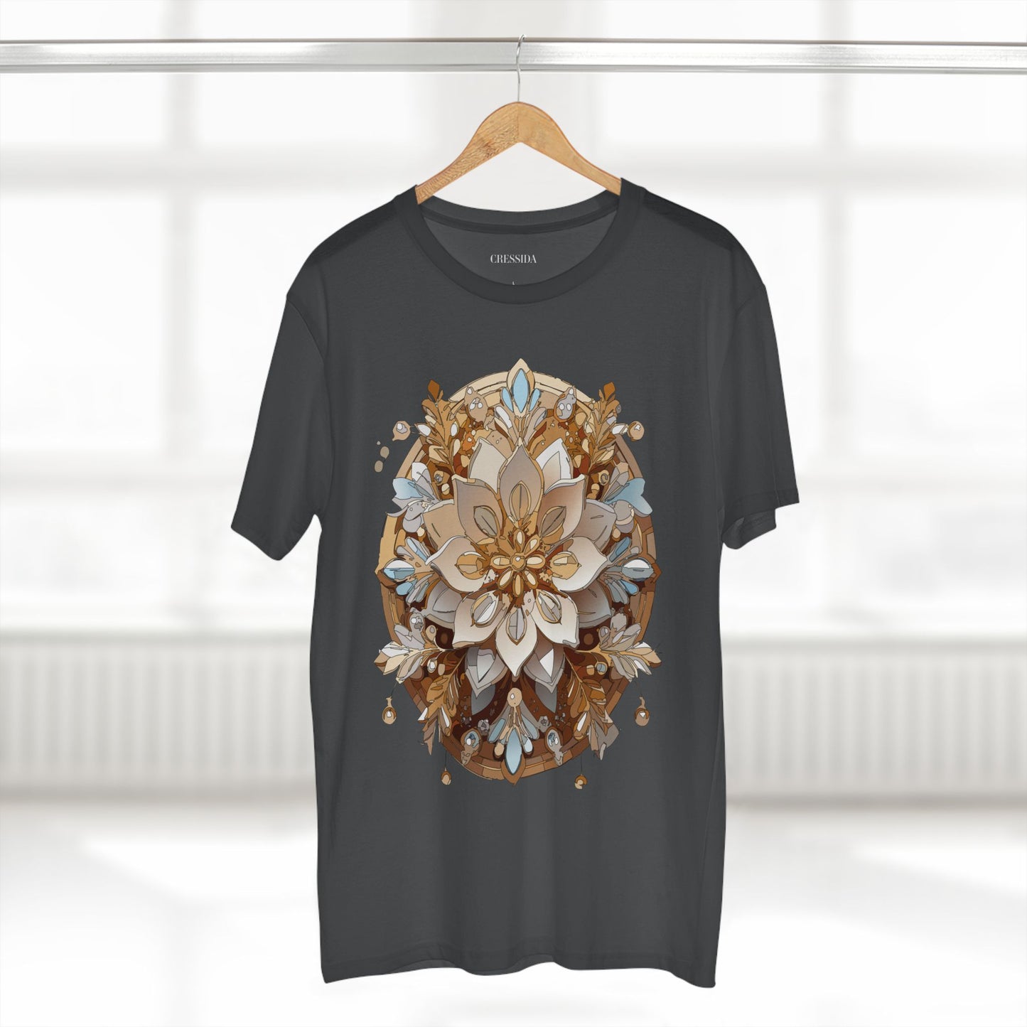 Floral Shirt, Shirt with Flower, Tee Shirt with Antique Flower