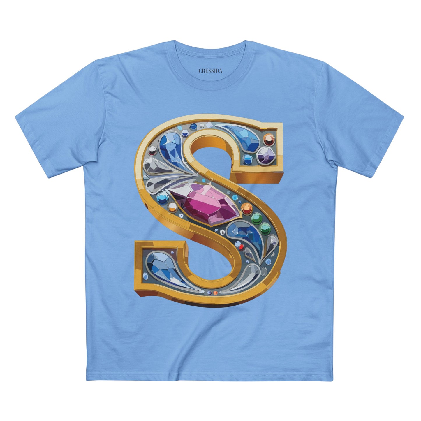 Letter Shirt, Shirt with Letters, Tee Shirt with Gold Letters
