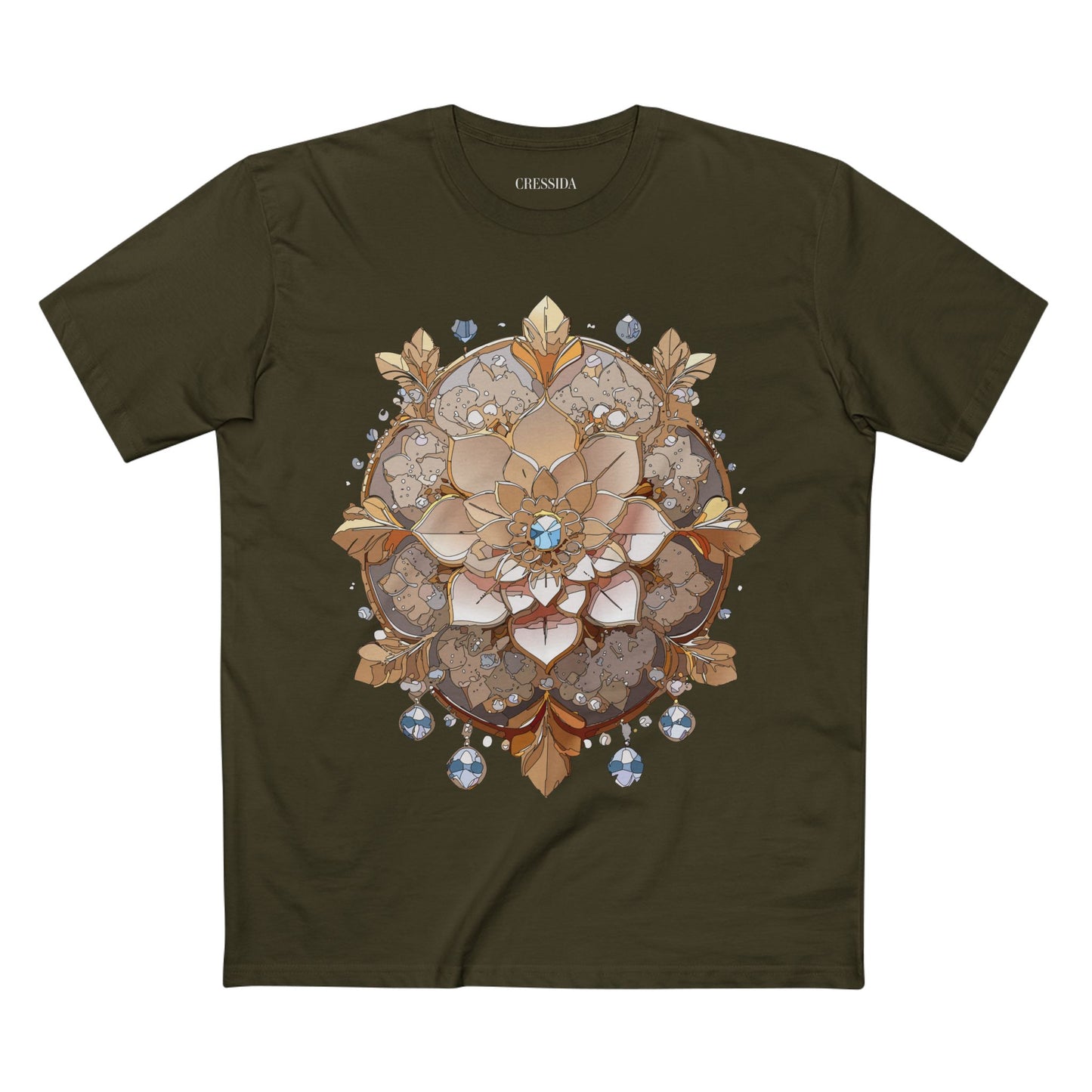 Floral Shirt, Shirt with Flower, Tee Shirt with Antique Flower