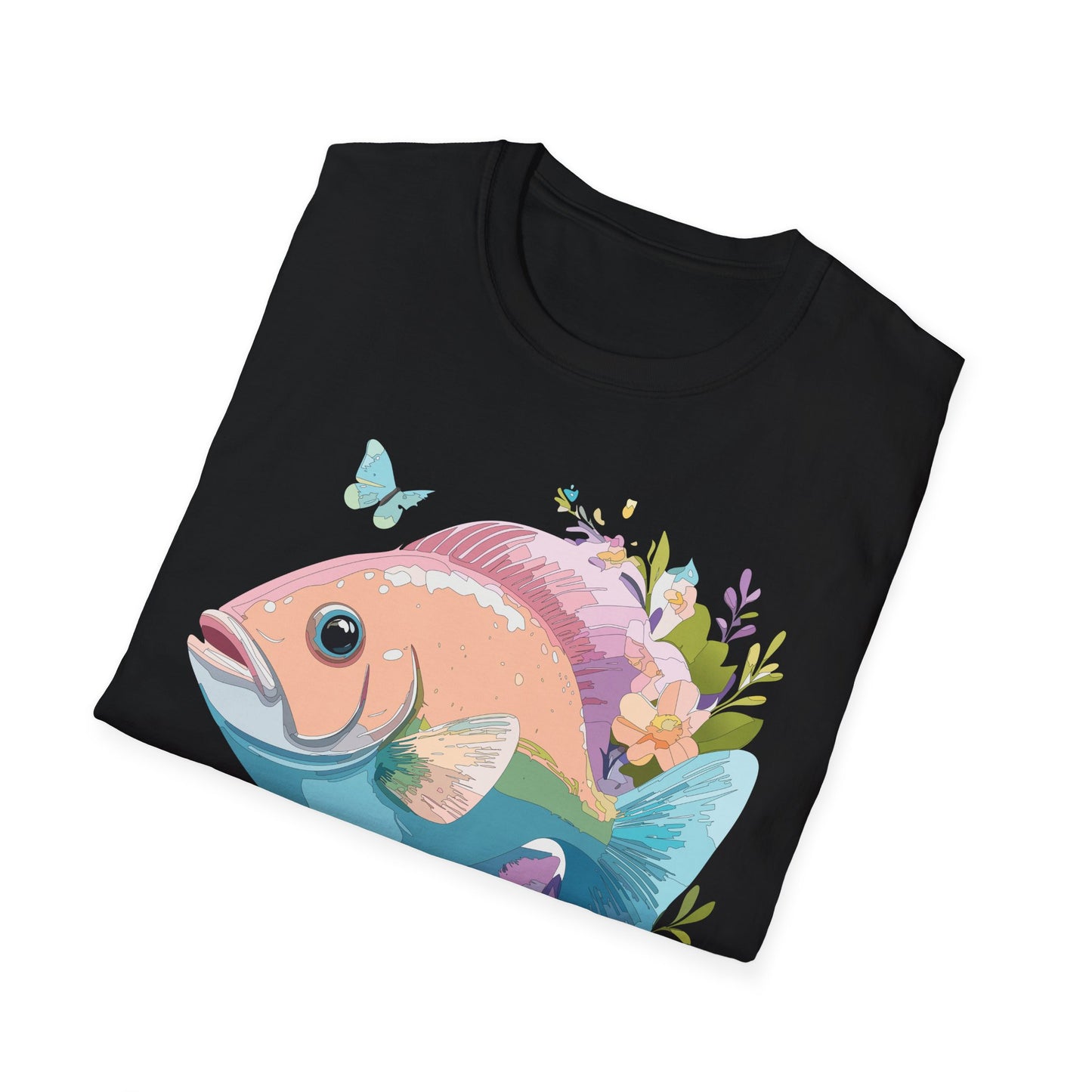 Fish Art Design Shirt, T Shirt with Fish, Graphic Shirt, Tee Shirt with Graphic Design, Shirt with Fish Graphic Art