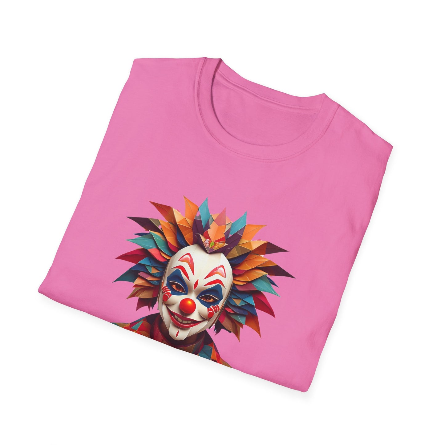Clown Shirt, T Shirt with Clown, Funny Man Shirt, Tee Shirt with Funny Man, Circus Shirt, Shirt with Circus, Scary Man Shirt, Shirt with Scary Man