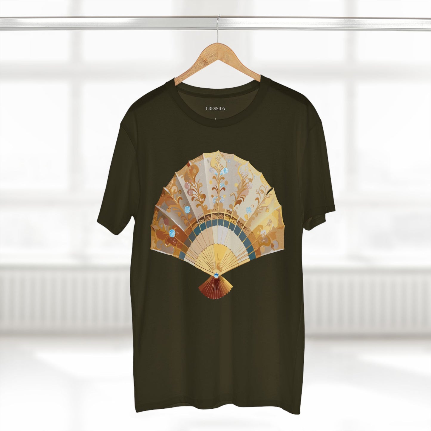 Fan shirt, Shirt with Fan, Tee Shirt with Antique Fan