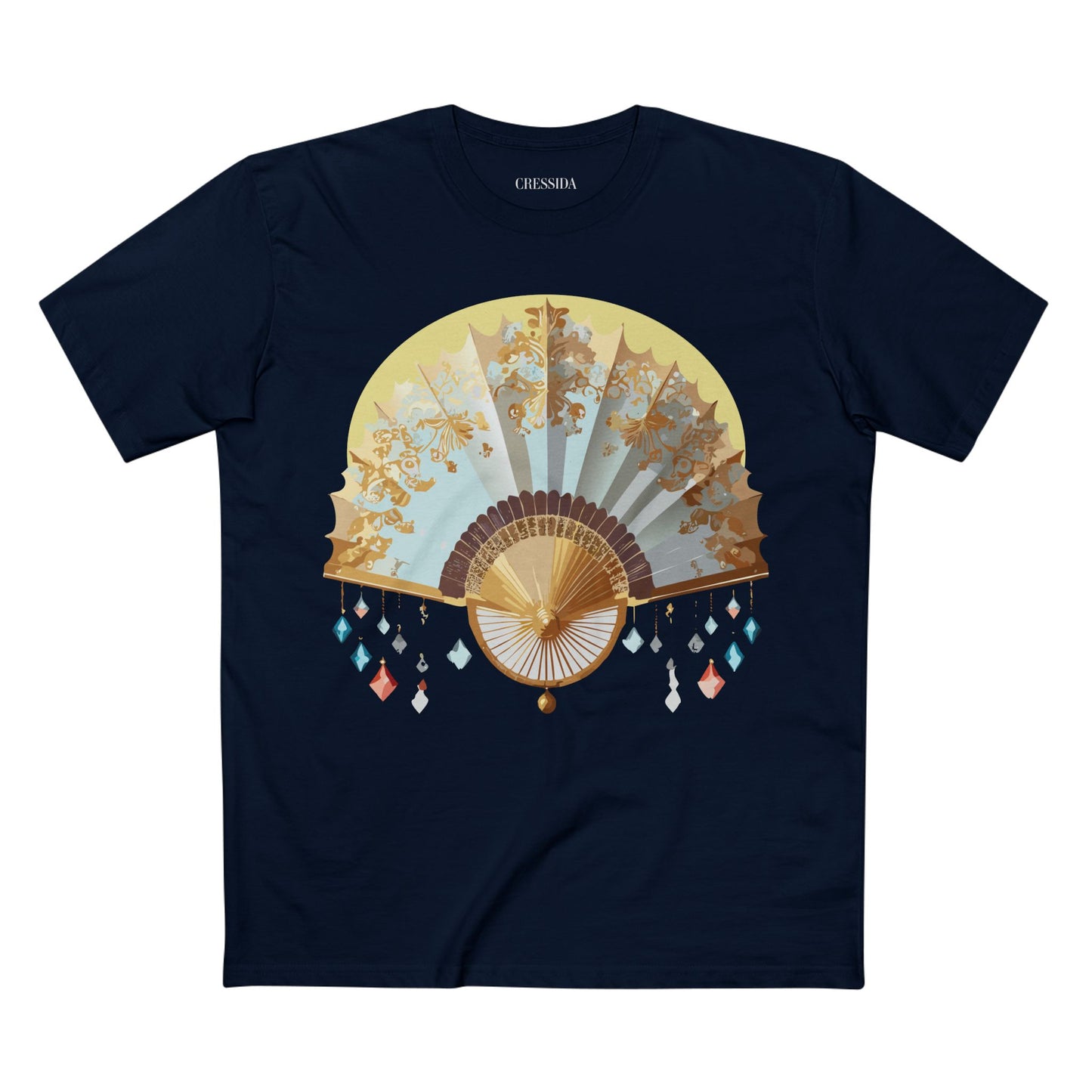 Fan shirt, Shirt with Fan, Tee Shirt with Antique Fan